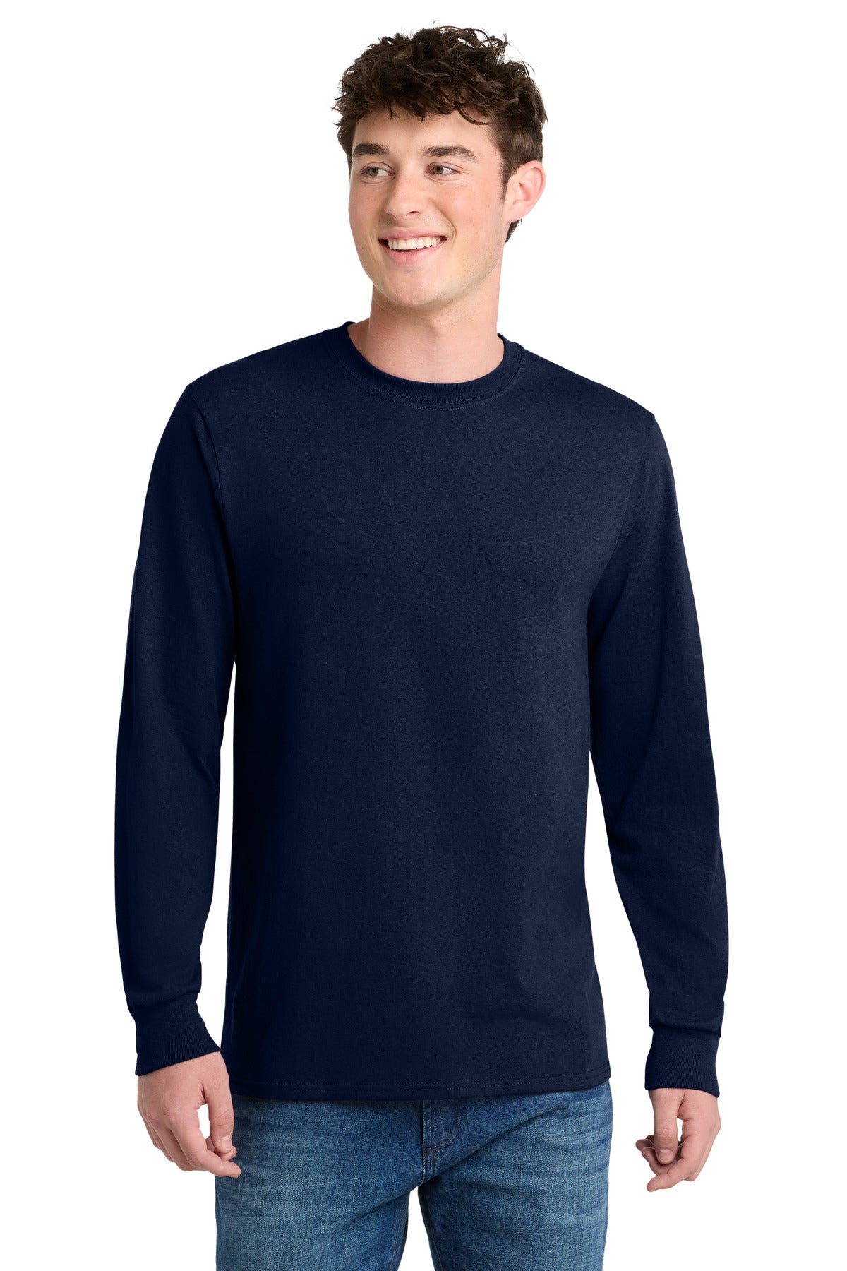 Port & Coƒ?› Tall Long Sleeve Core Blend Tee. PC55LST