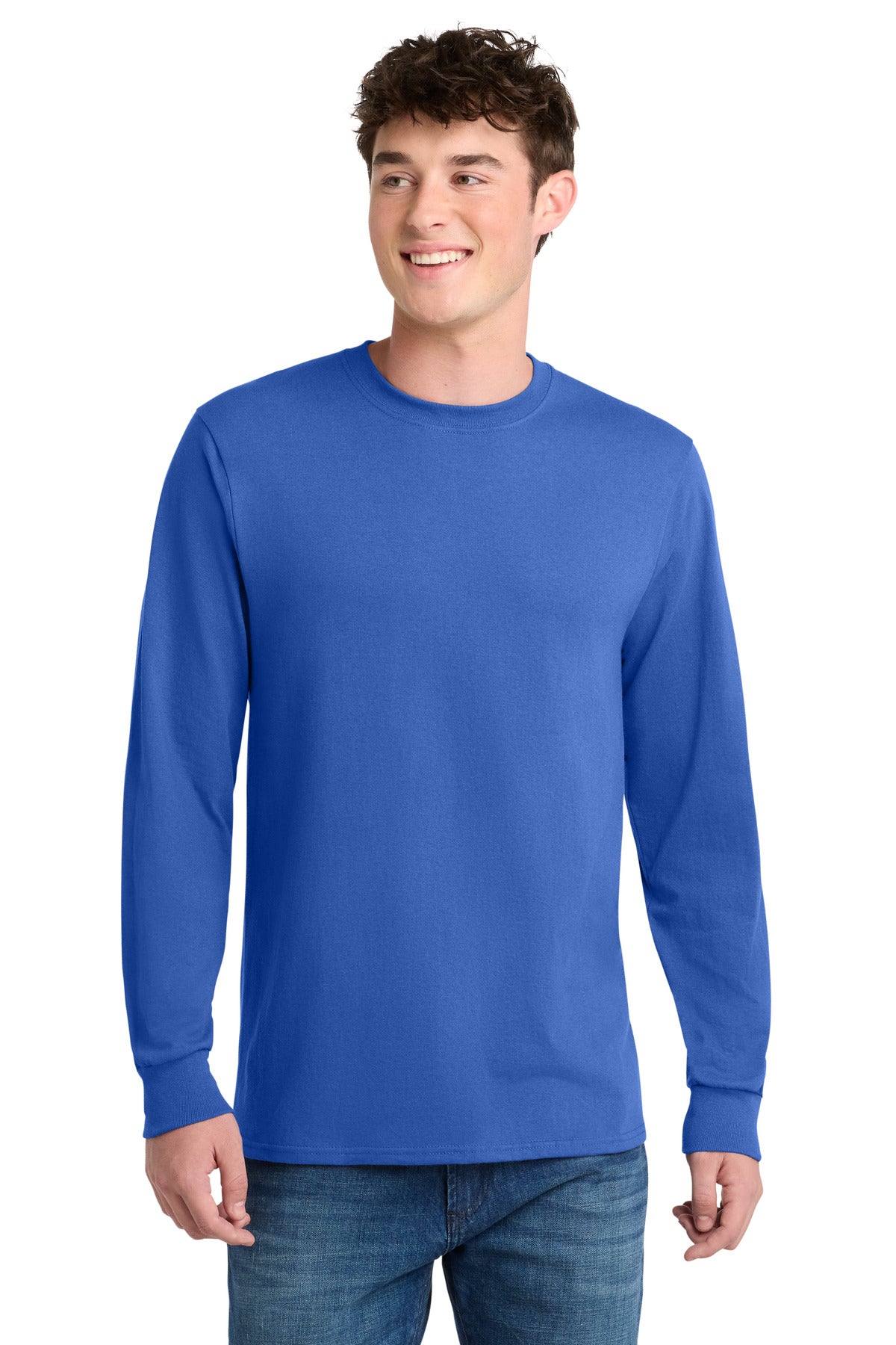 Port & Coƒ?› Tall Long Sleeve Core Blend Tee. PC55LST