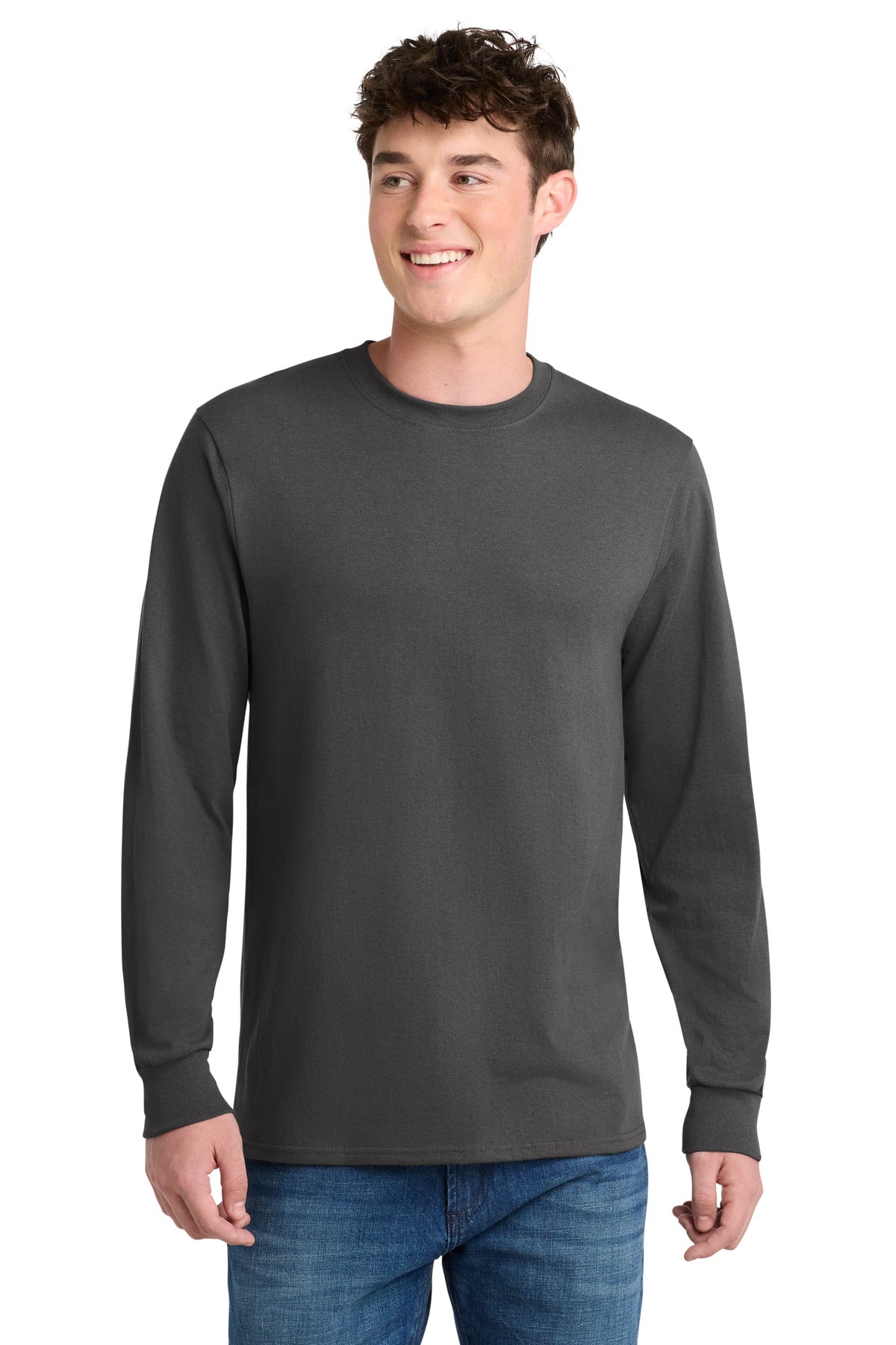 Port & Coƒ?› Tall Long Sleeve Core Blend Tee. PC55LST