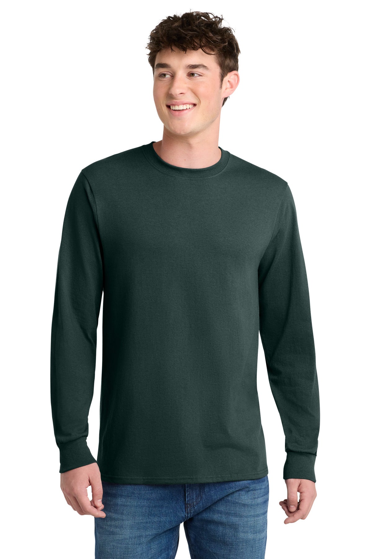 Port & Coƒ?› Long Sleeve Core Blend Tee. PC55LS