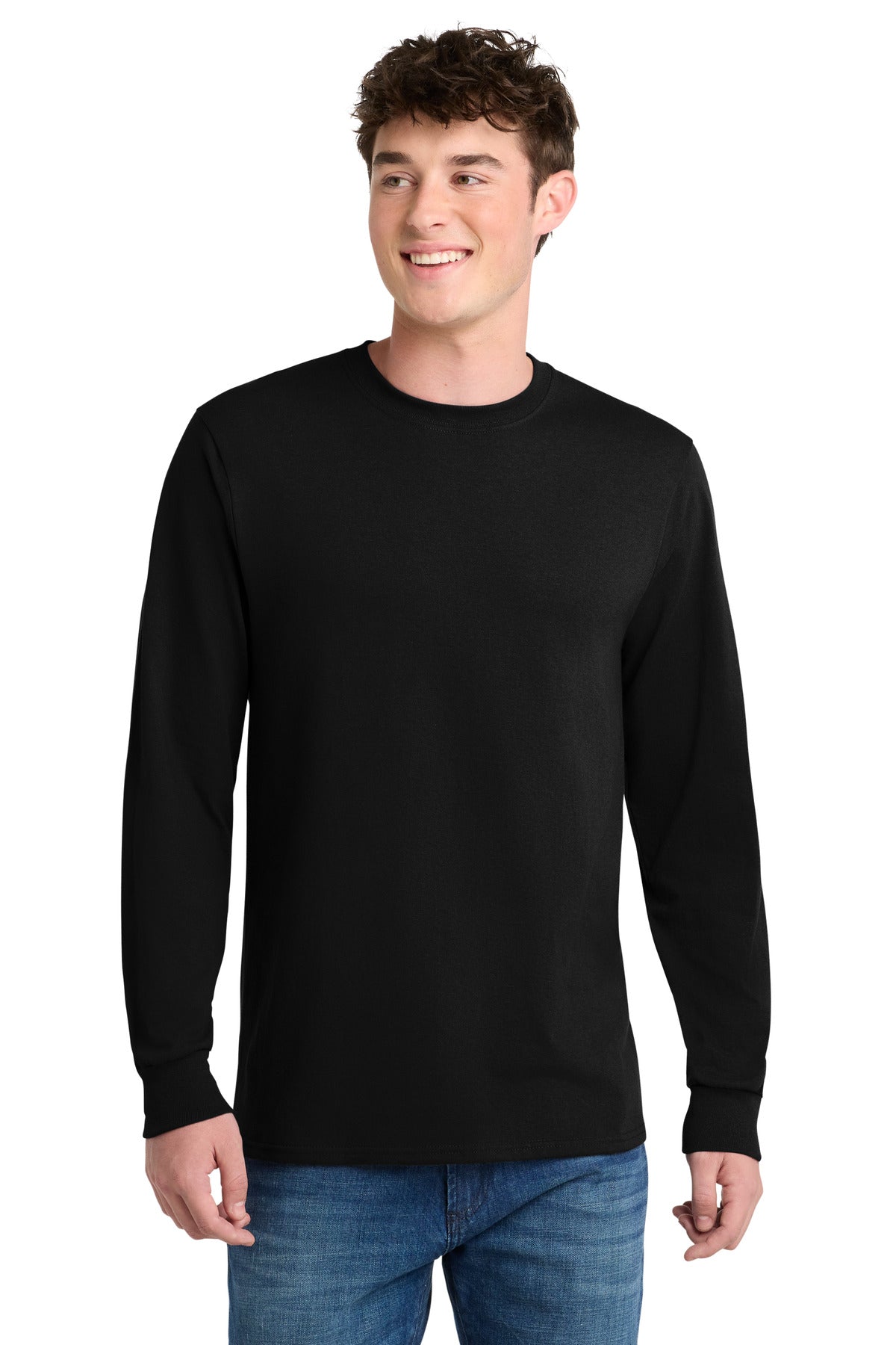 Port & Coƒ?› Tall Long Sleeve Core Blend Tee. PC55LST