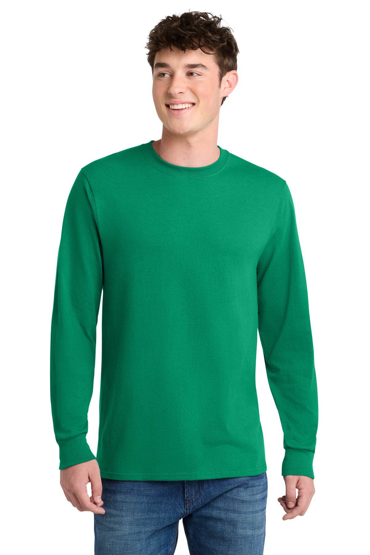 Port & Coƒ?› Long Sleeve Core Blend Tee. PC55LS