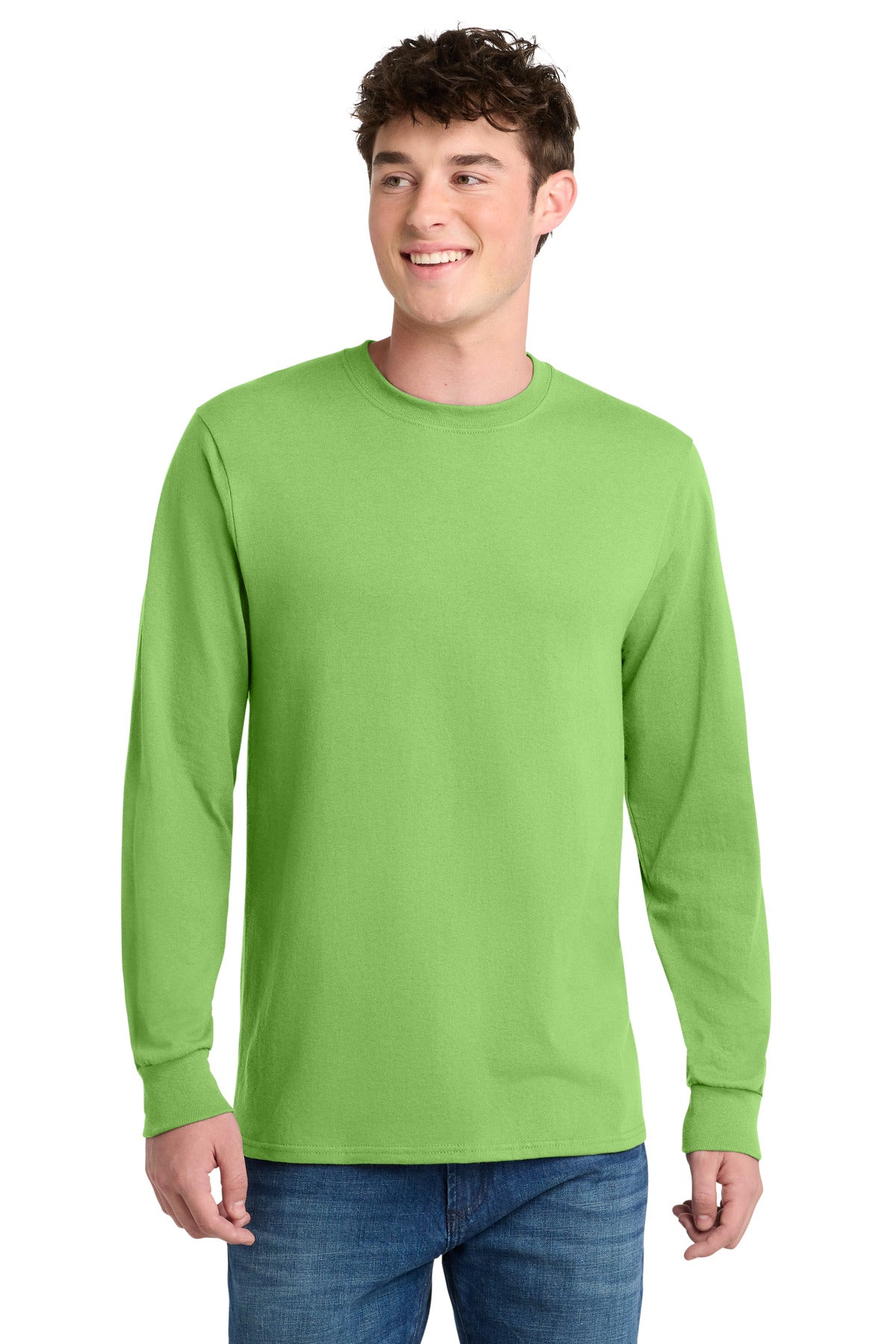 Port & Coƒ?› Long Sleeve Core Blend Tee. PC55LS