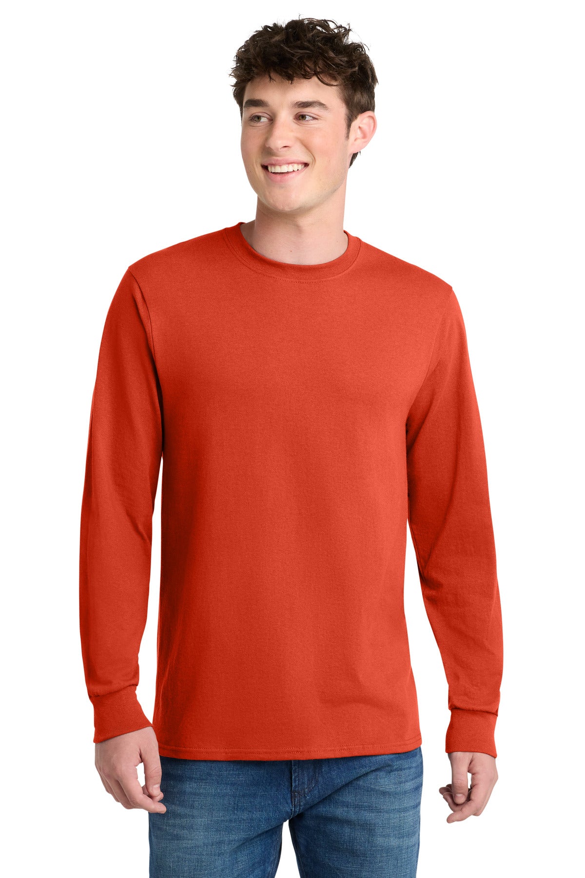 Port & Coƒ?› Long Sleeve Core Blend Tee. PC55LS