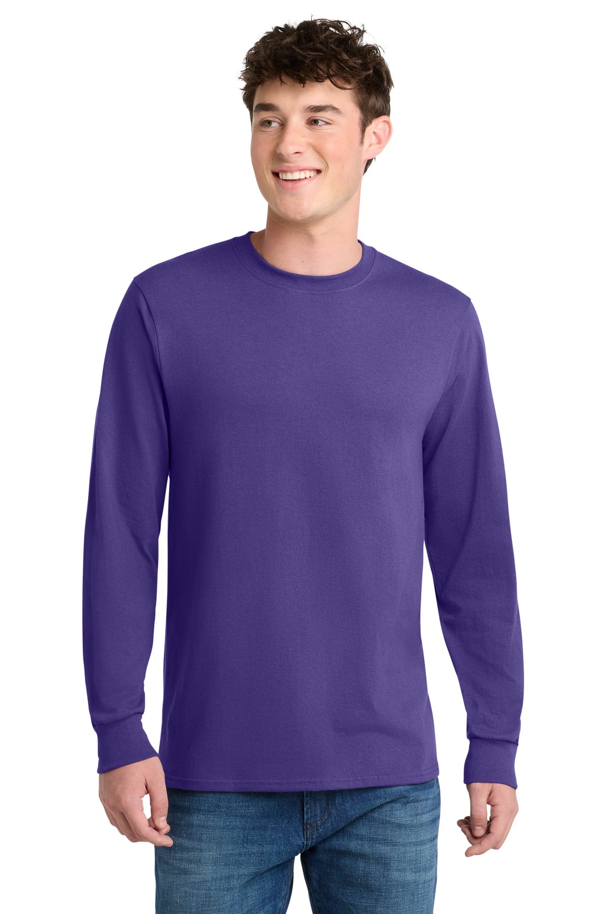 Port & Coƒ?› Long Sleeve Core Blend Tee. PC55LS
