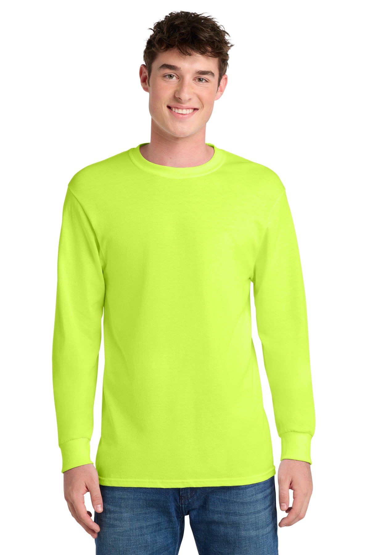 Port & Coƒ?› Long Sleeve Core Blend Tee. PC55LS