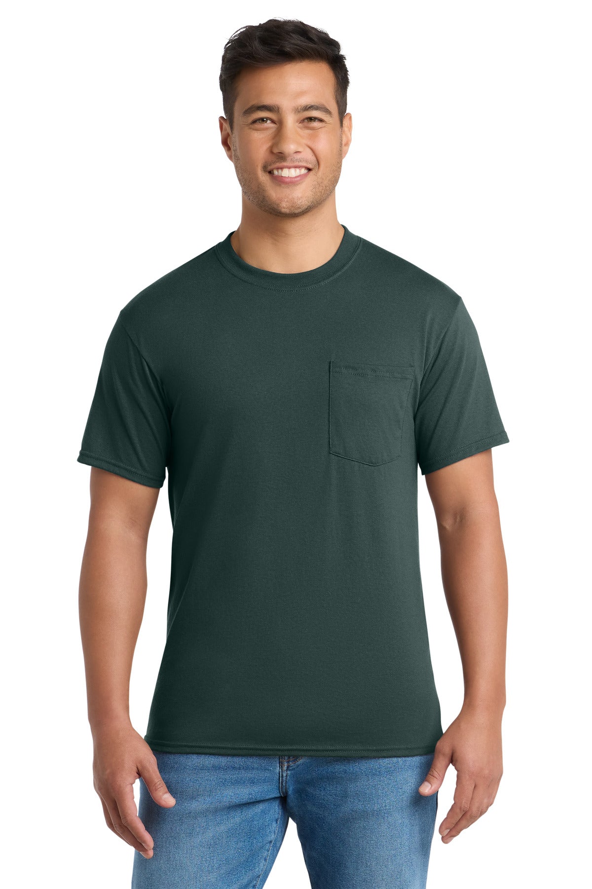Port & Coƒ?› Core Blend Pocket Tee. PC55P