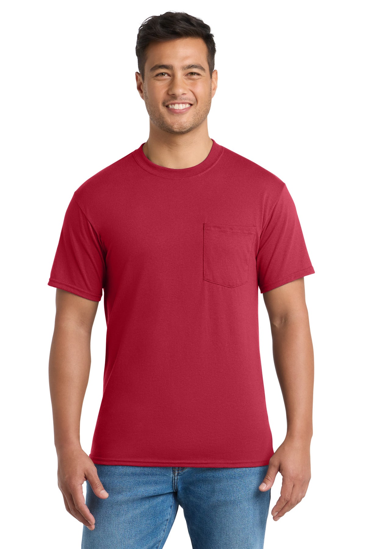 Port & Coƒ?› Core Blend Pocket Tee. PC55P