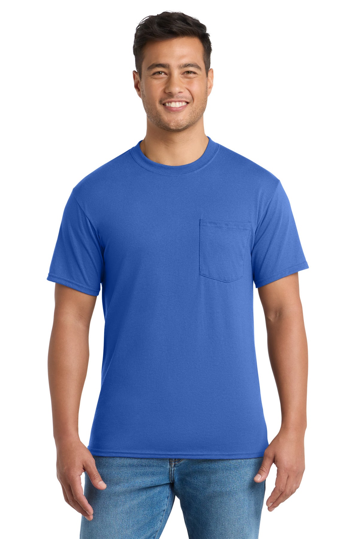 Port & Coƒ?› Core Blend Pocket Tee. PC55P