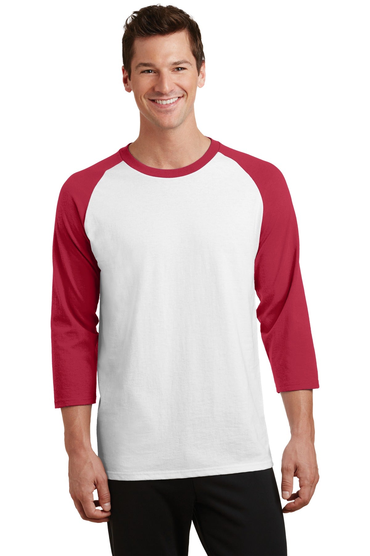 Port & Company? Core Blend 3/4-Sleeve Raglan Tee. PC55RS