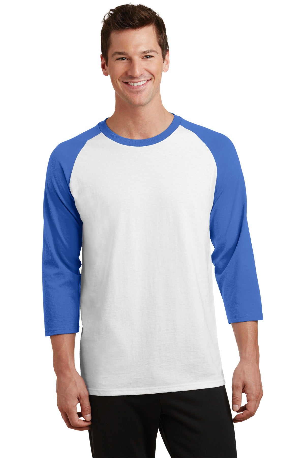 Port & Company? Core Blend 3/4-Sleeve Raglan Tee. PC55RS