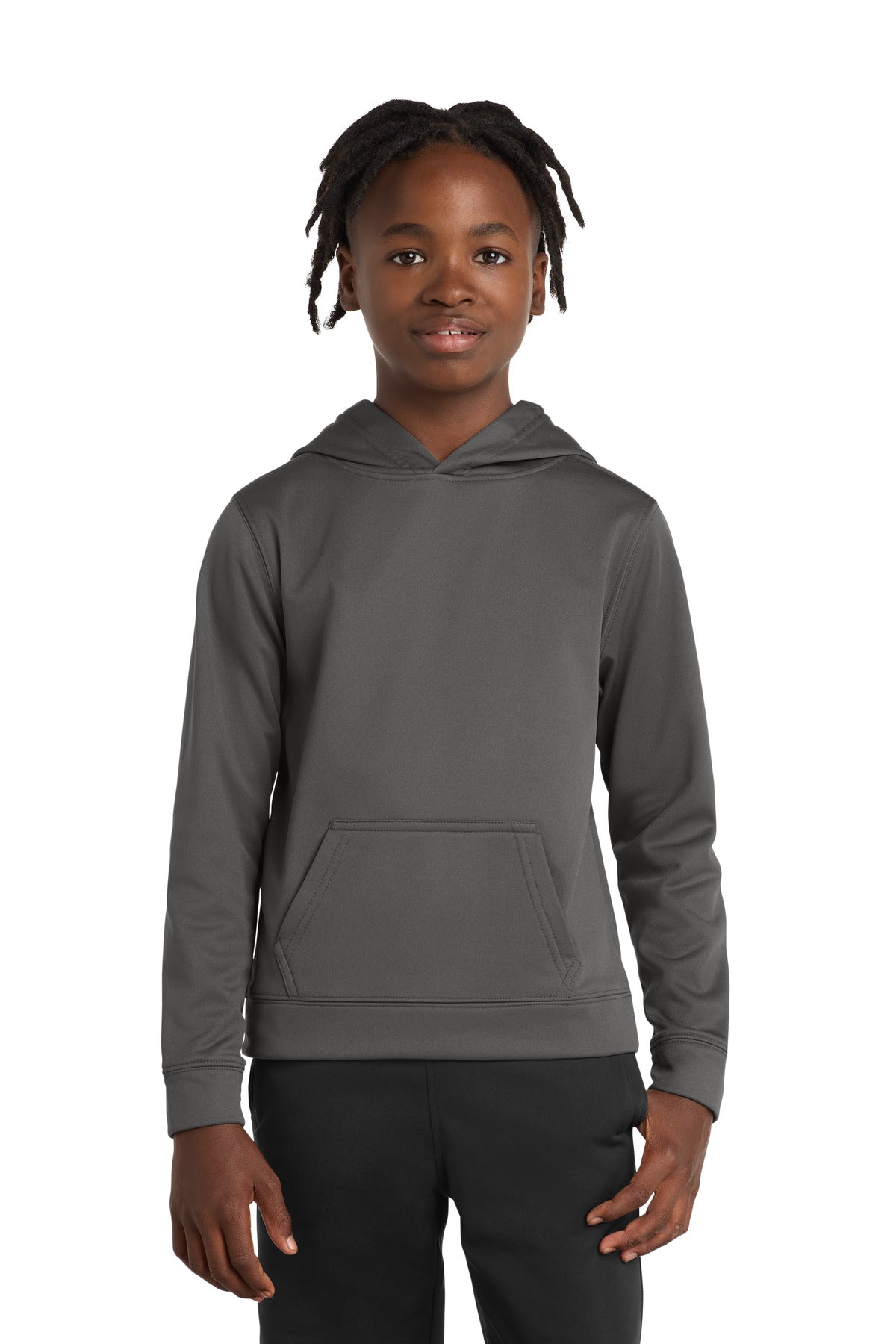 Port & Coâ„¢ Youth Performance Fleece Pullover Hooded Sweatshirt. PC590YH