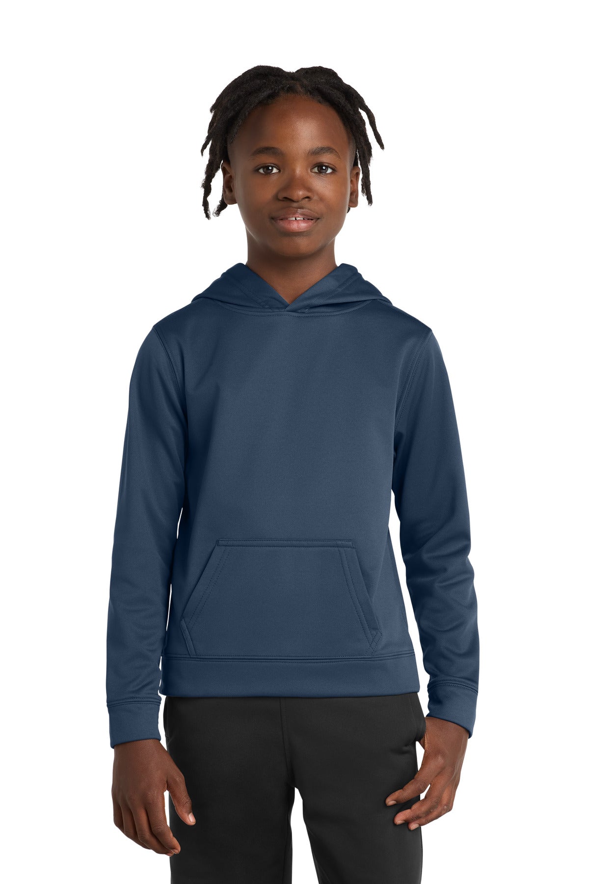 Port & Coâ„¢ Youth Performance Fleece Pullover Hooded Sweatshirt. PC590YH