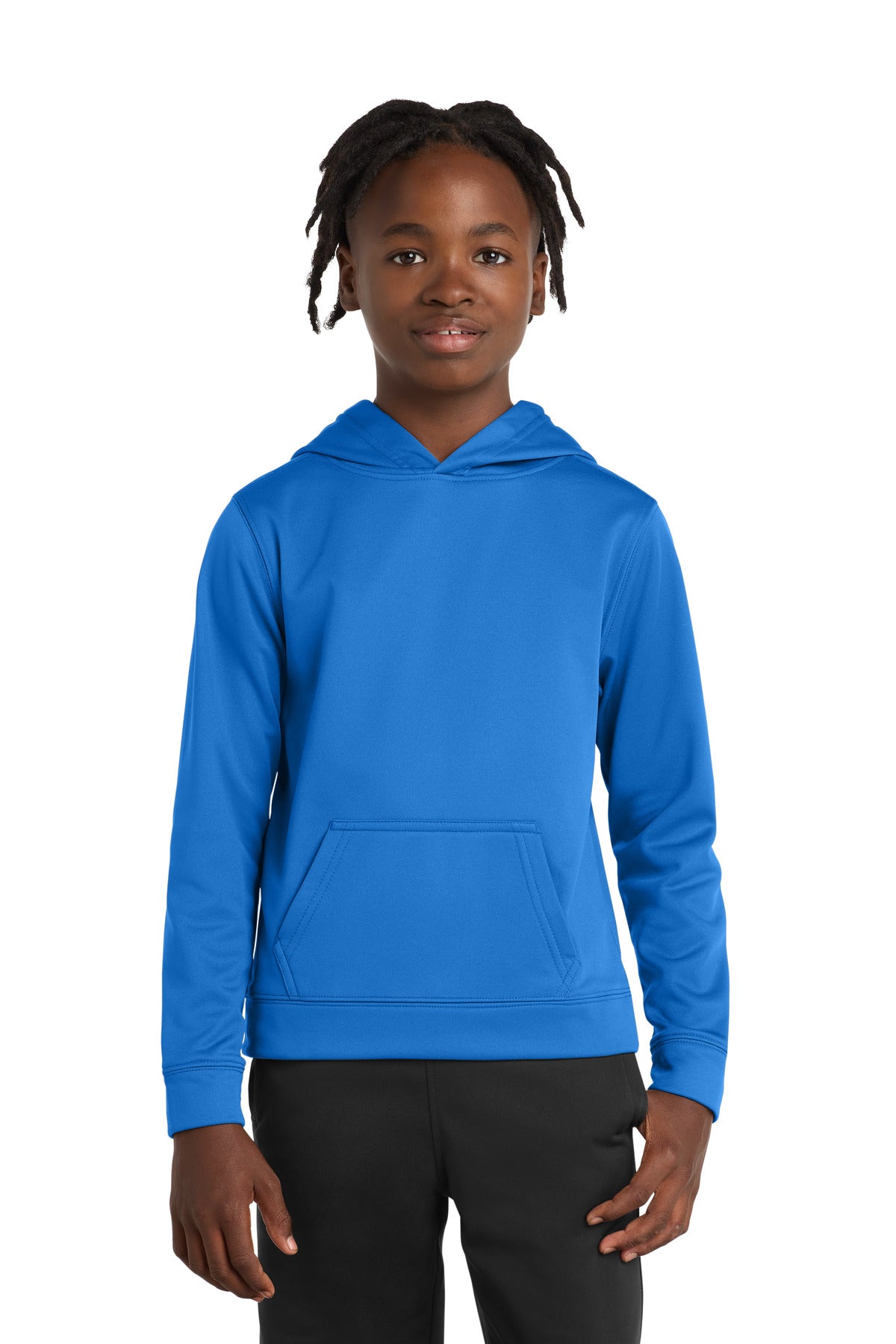 Port & Coâ„¢ Youth Performance Fleece Pullover Hooded Sweatshirt. PC590YH
