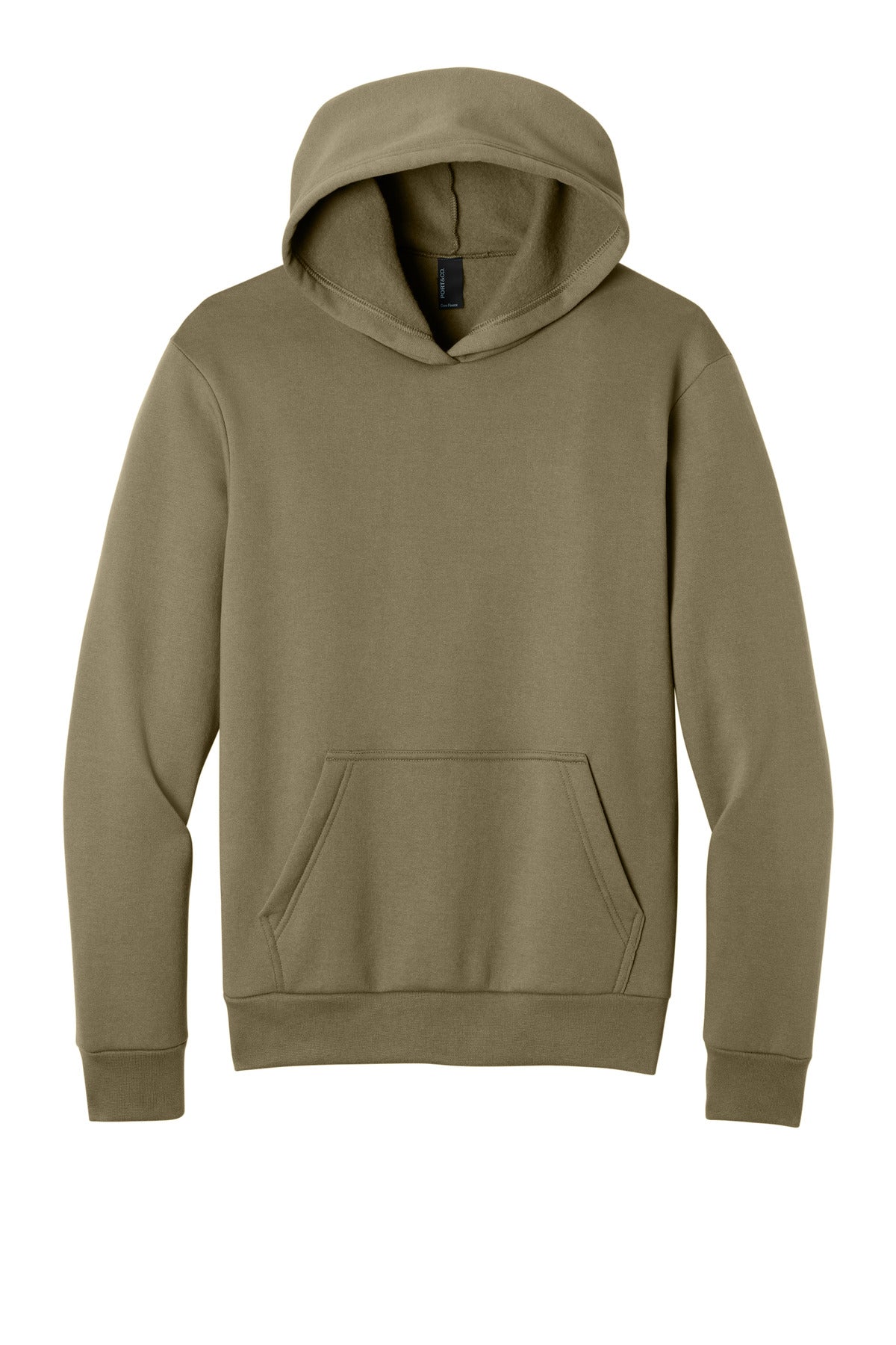 Port & Coƒ?› Easy Fleece Pullover Hooded Sweatshirt PC68H