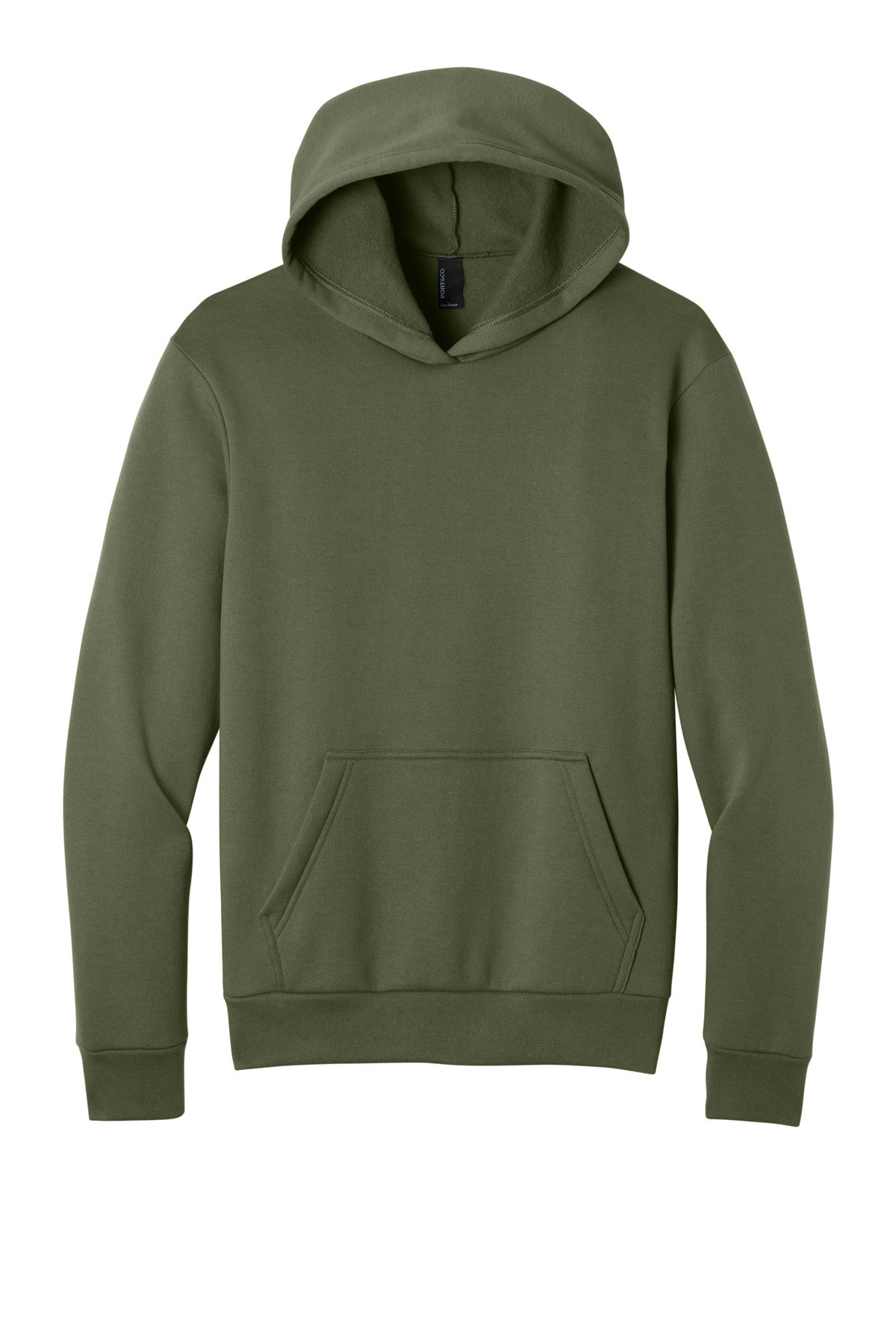 Port & Coƒ?› Easy Fleece Pullover Hooded Sweatshirt PC68H
