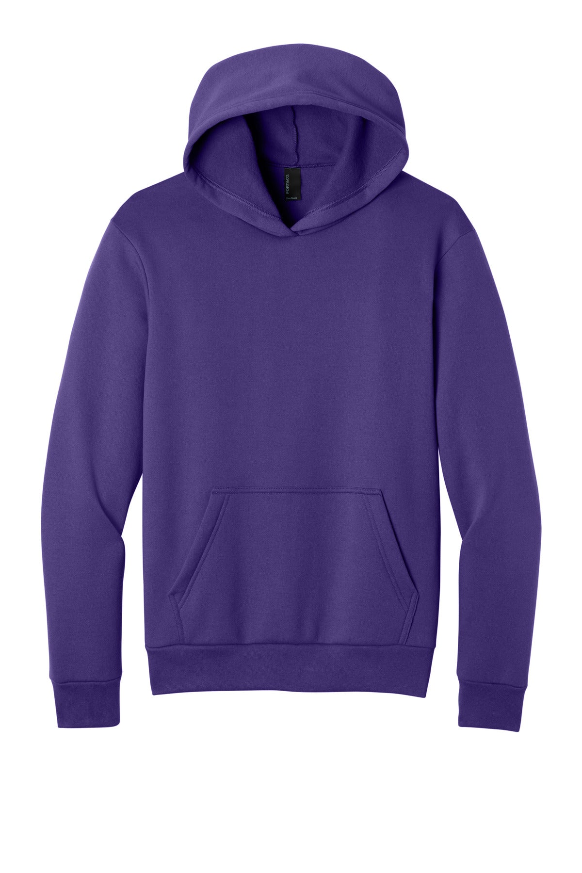 Port & Coƒ?› Easy Fleece Pullover Hooded Sweatshirt PC68H
