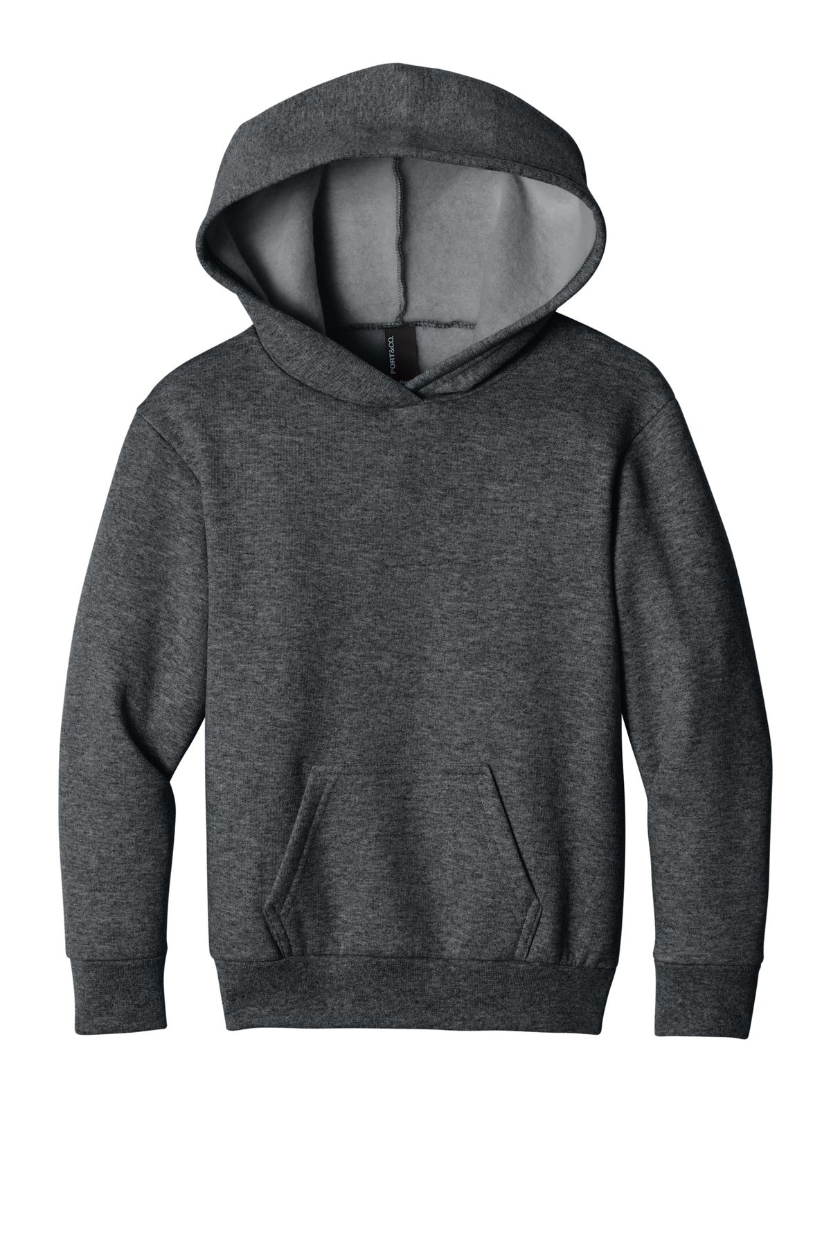 Port & Coƒ?› Youth Easy Fleece Pullover Hooded Sweatshirt PC68YH