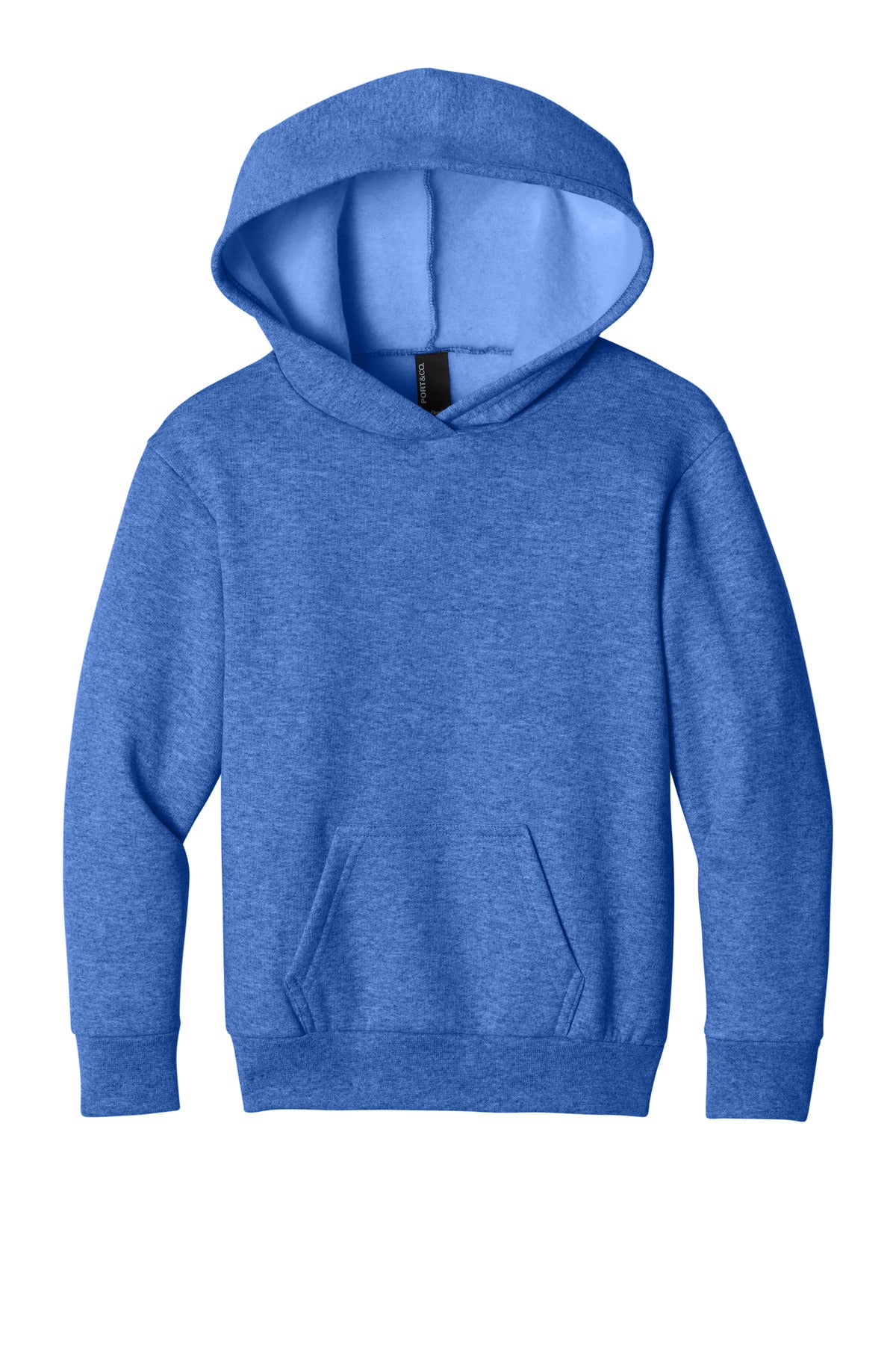 Port & Coƒ?› Youth Easy Fleece Pullover Hooded Sweatshirt PC68YH