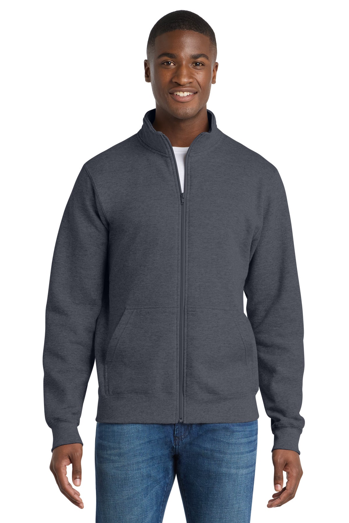 Port & Coƒ?› Core Fleece Cadet Full-Zip Sweatshirt PC78FZ