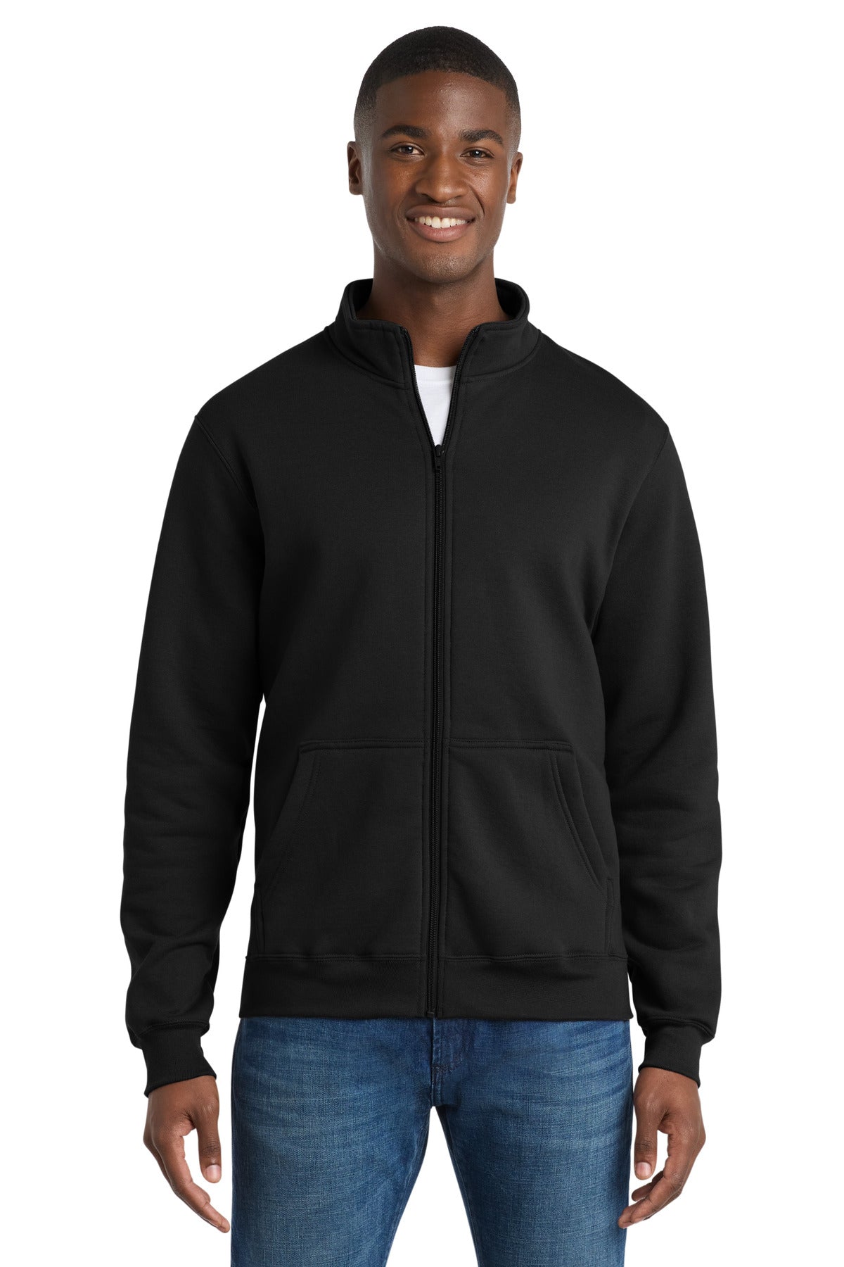 Port & Coƒ?› Core Fleece Cadet Full-Zip Sweatshirt PC78FZ
