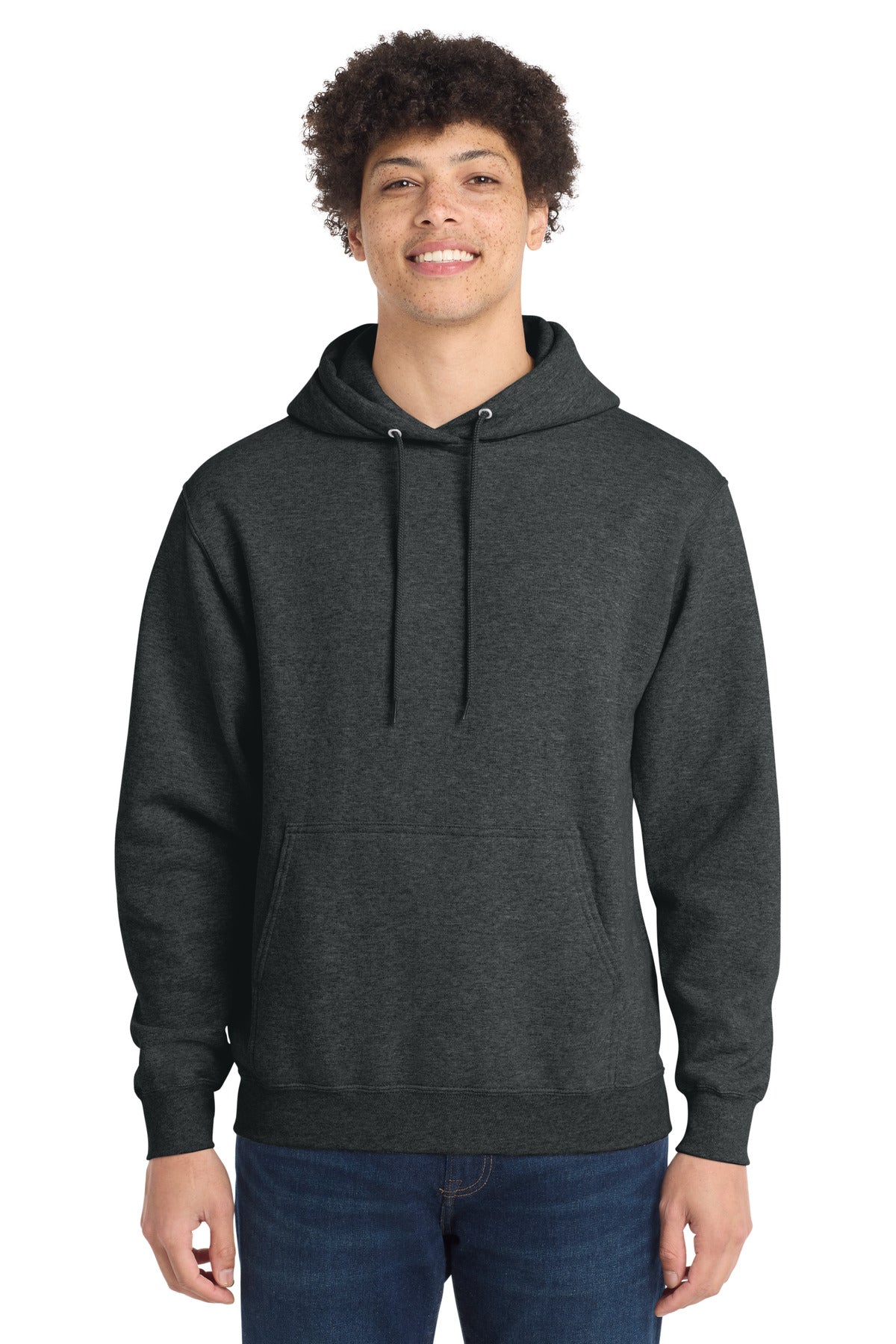 Port & Coƒ?› Tall Core Fleece Pullover Hooded Sweatshirt PC78HT