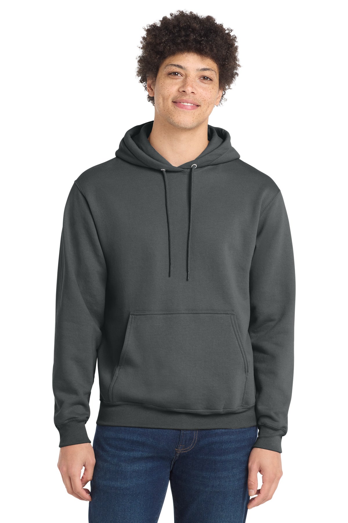 Port & Coƒ?› Tall Core Fleece Pullover Hooded Sweatshirt PC78HT
