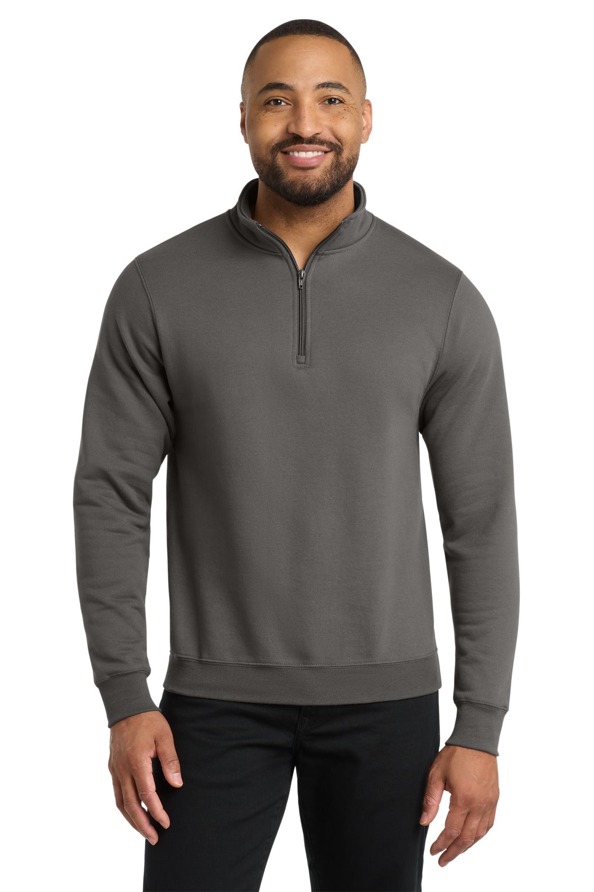 Port & Coƒ?› Core Fleece 1/4-Zip Pullover Sweatshirt PC78Q