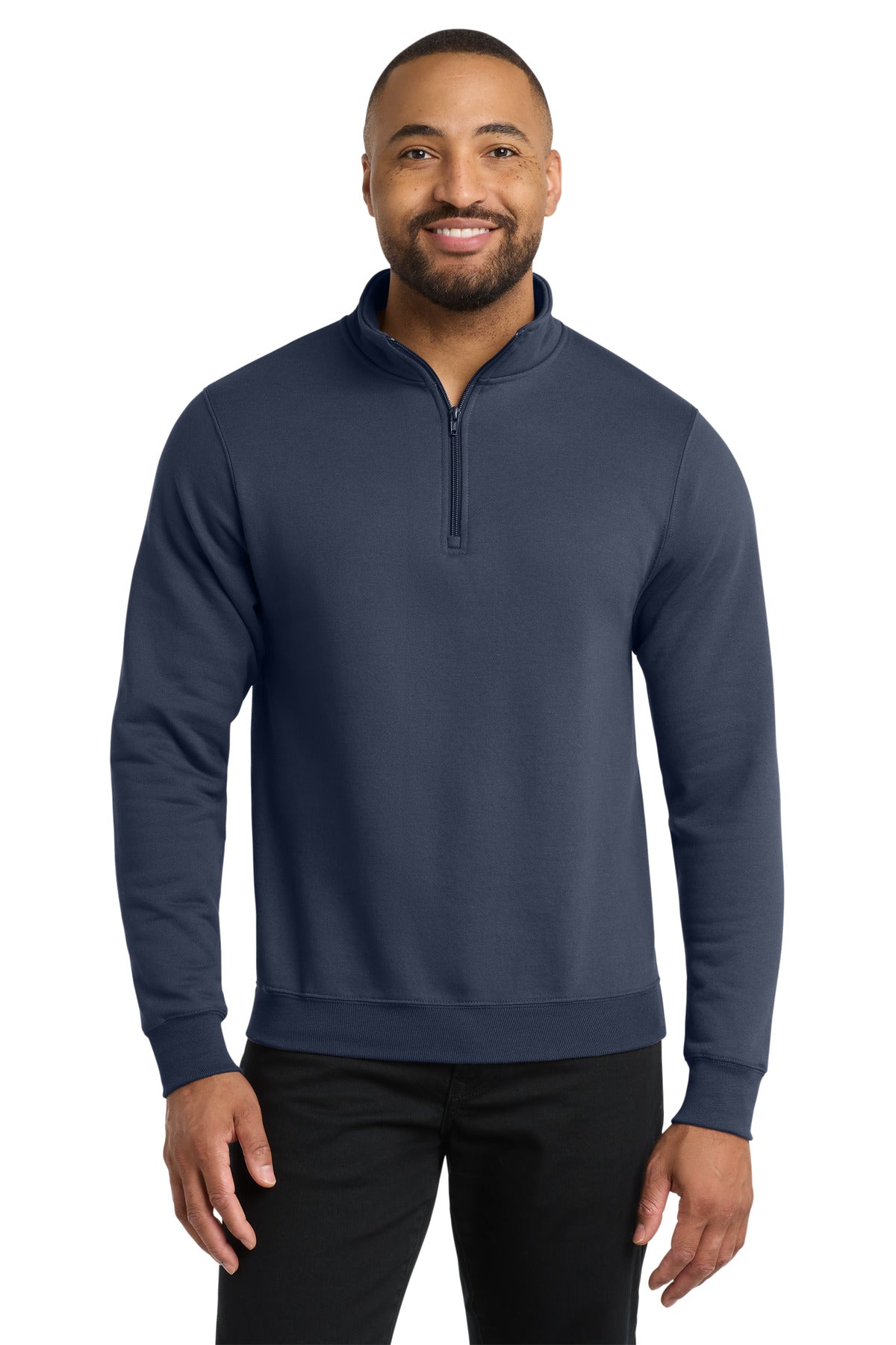Port & Coƒ?› Core Fleece 1/4-Zip Pullover Sweatshirt PC78Q