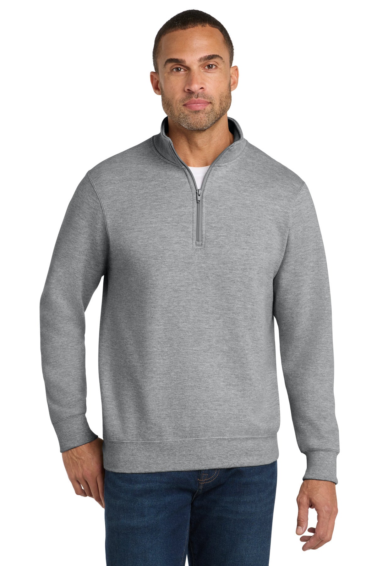 Port & Coƒ?› Fan Favorite Fleece 1/4-Zip Pullover Sweatshirt. PC850Q