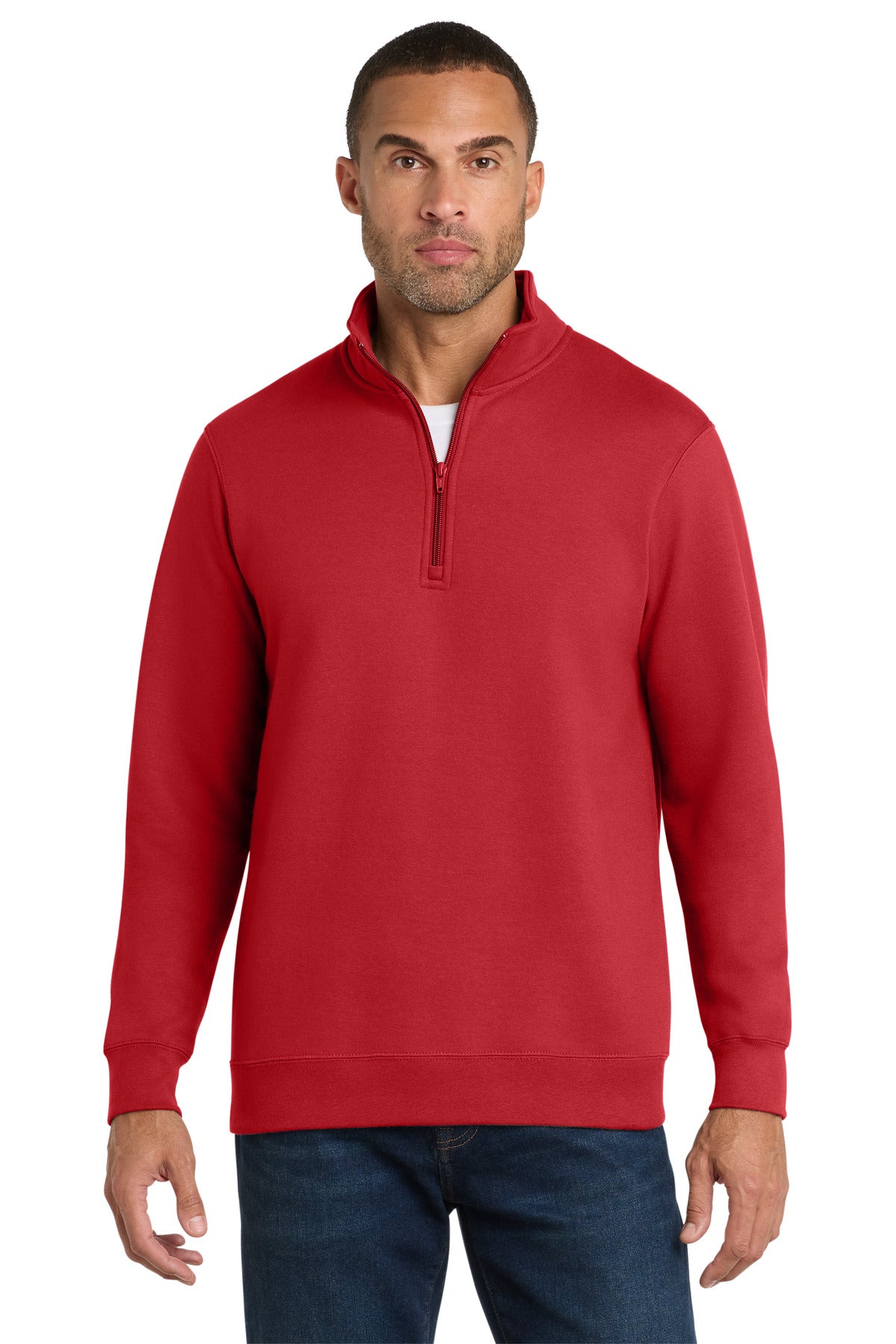 Port & Coƒ?› Fan Favorite Fleece 1/4-Zip Pullover Sweatshirt. PC850Q