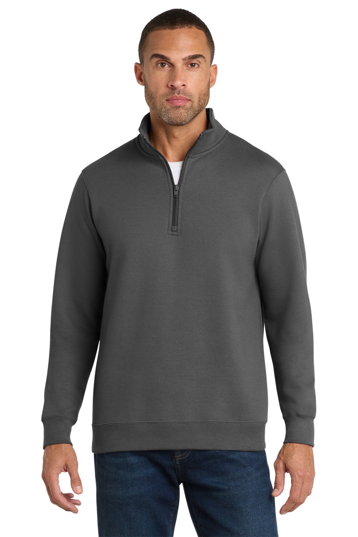 Port & Coƒ?› Fan Favorite Fleece 1/4-Zip Pullover Sweatshirt. PC850Q