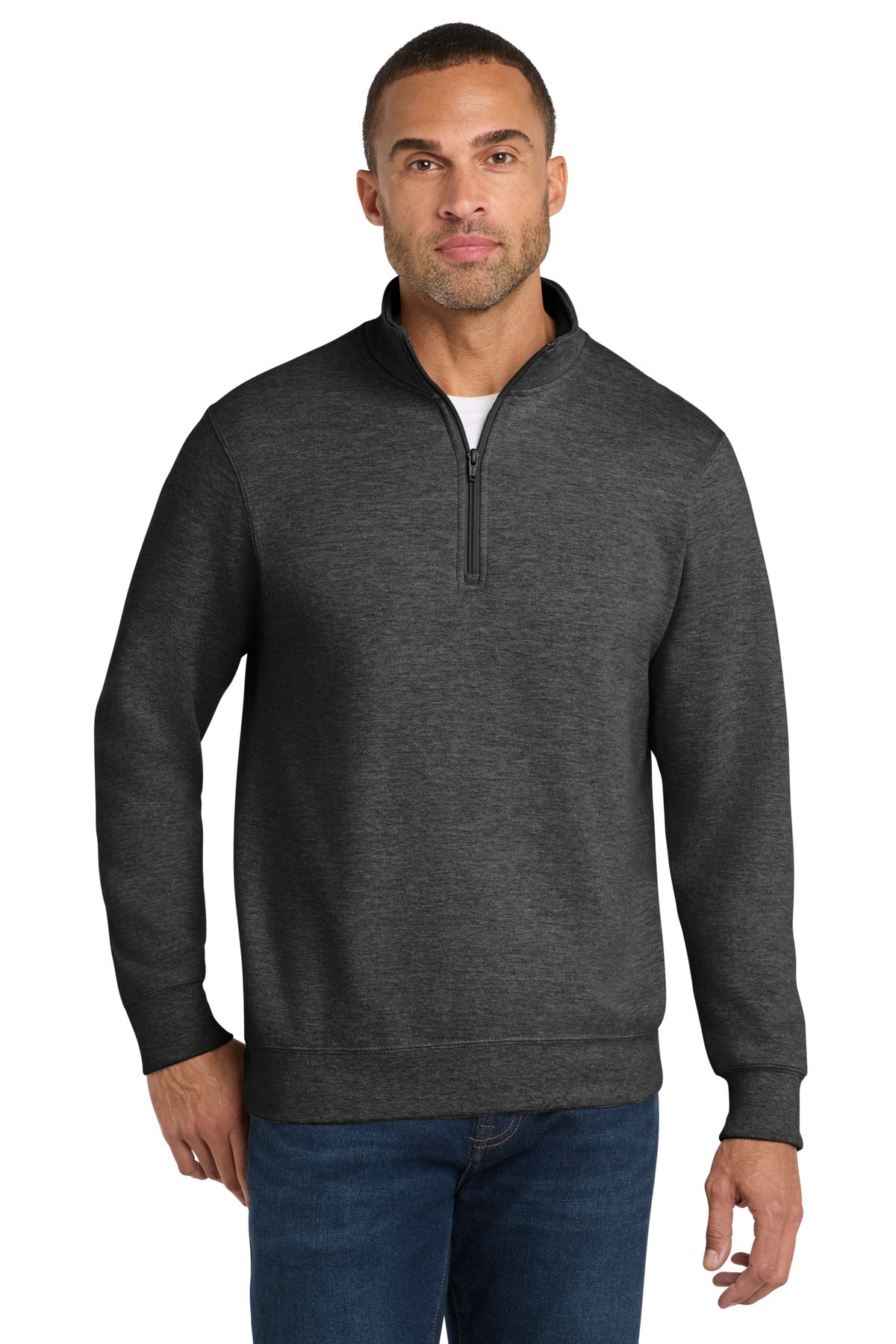 Port & Coƒ?› Fan Favorite Fleece 1/4-Zip Pullover Sweatshirt. PC850Q