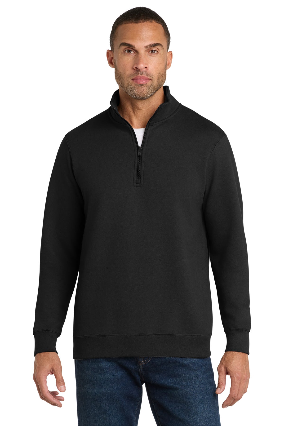 Port & Coƒ?› Fan Favorite Fleece 1/4-Zip Pullover Sweatshirt. PC850Q