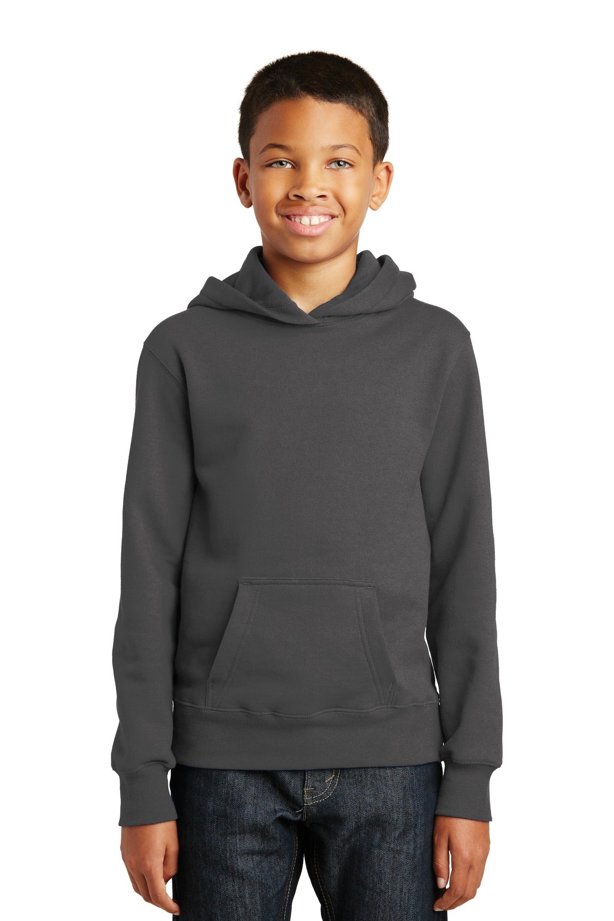 Port & Coâ„¢ Youth Fan Favorite Fleece Pullover Hooded Sweatshirt. PC850YH