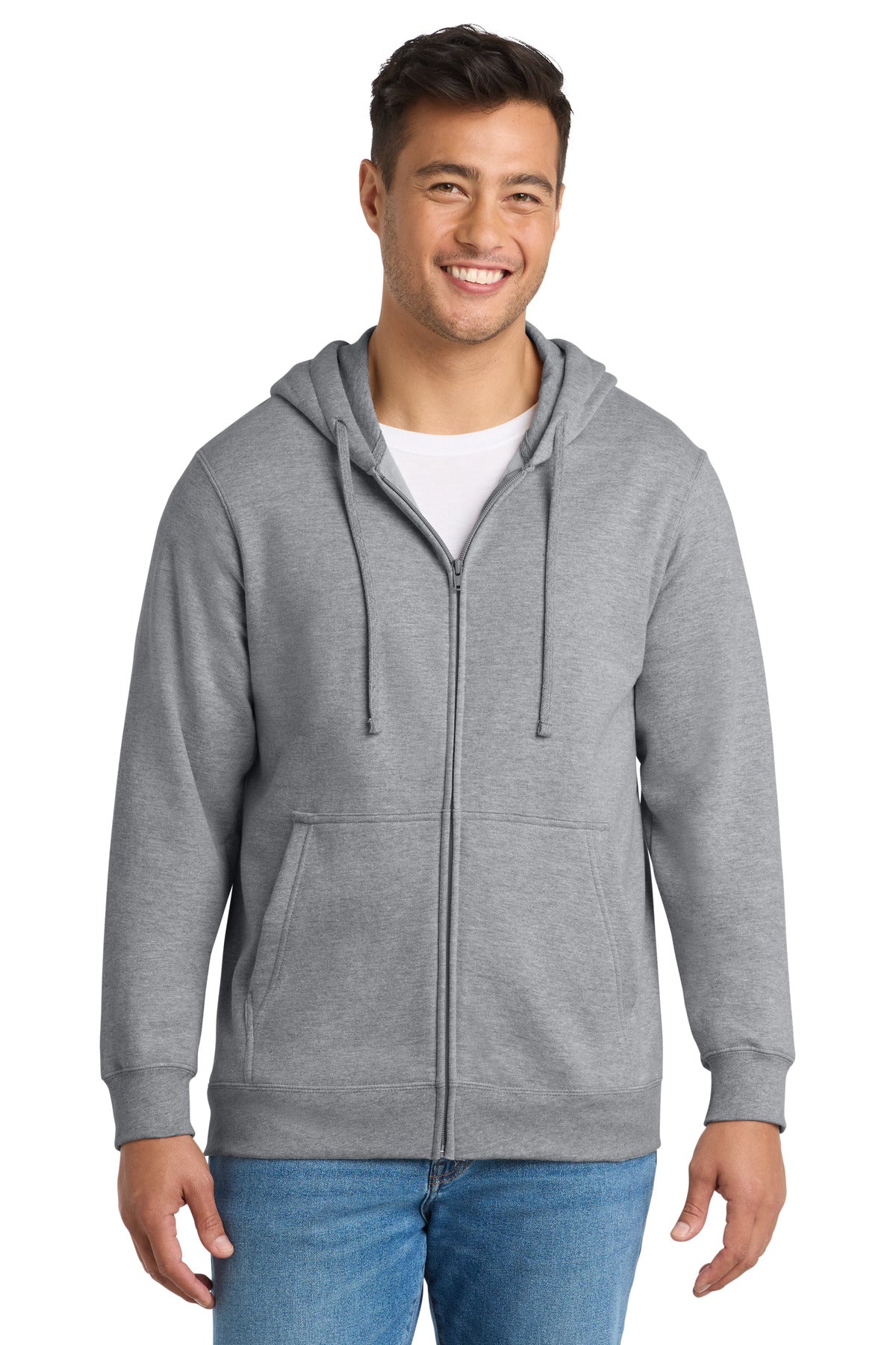 Port & Coâ„¢ Fan Favorite Fleece Full-Zip Hooded Sweatshirt. PC850ZH
