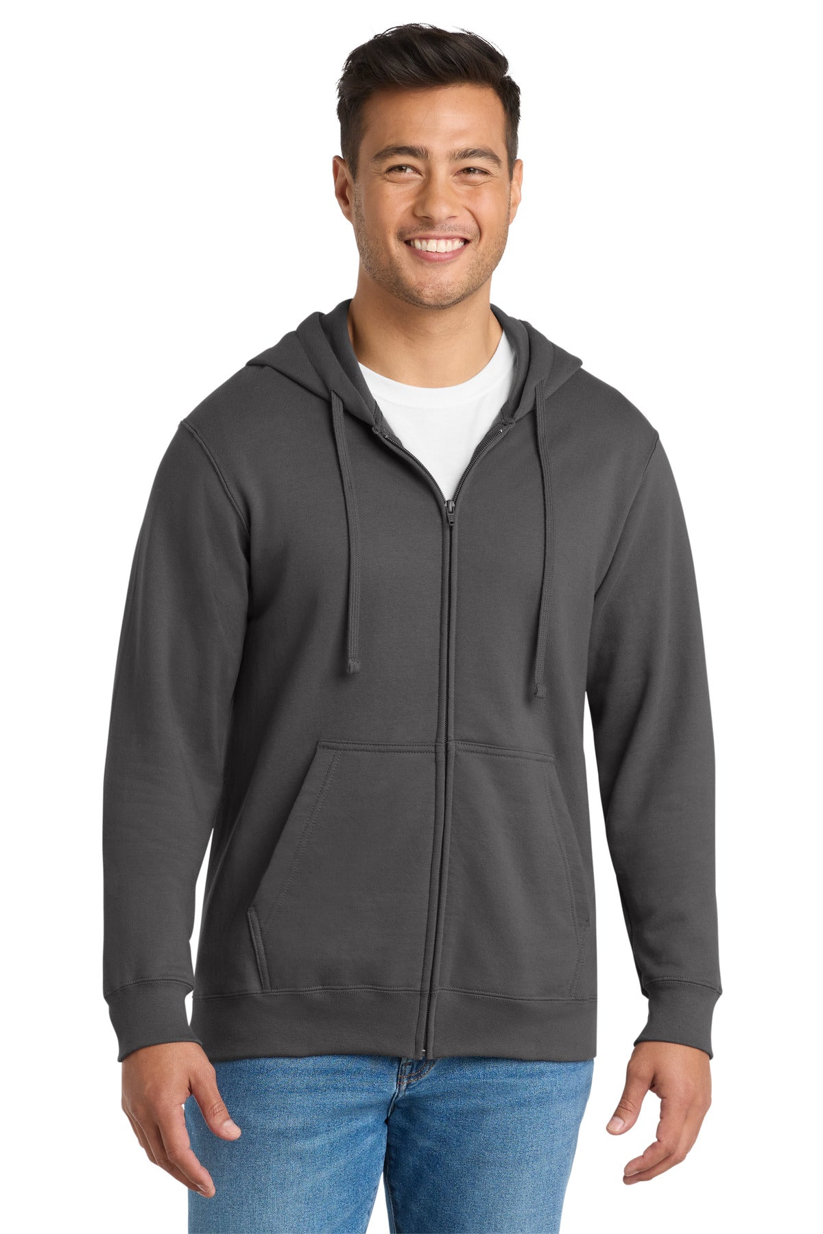Port & Coâ„¢ Fan Favorite Fleece Full-Zip Hooded Sweatshirt. PC850ZH