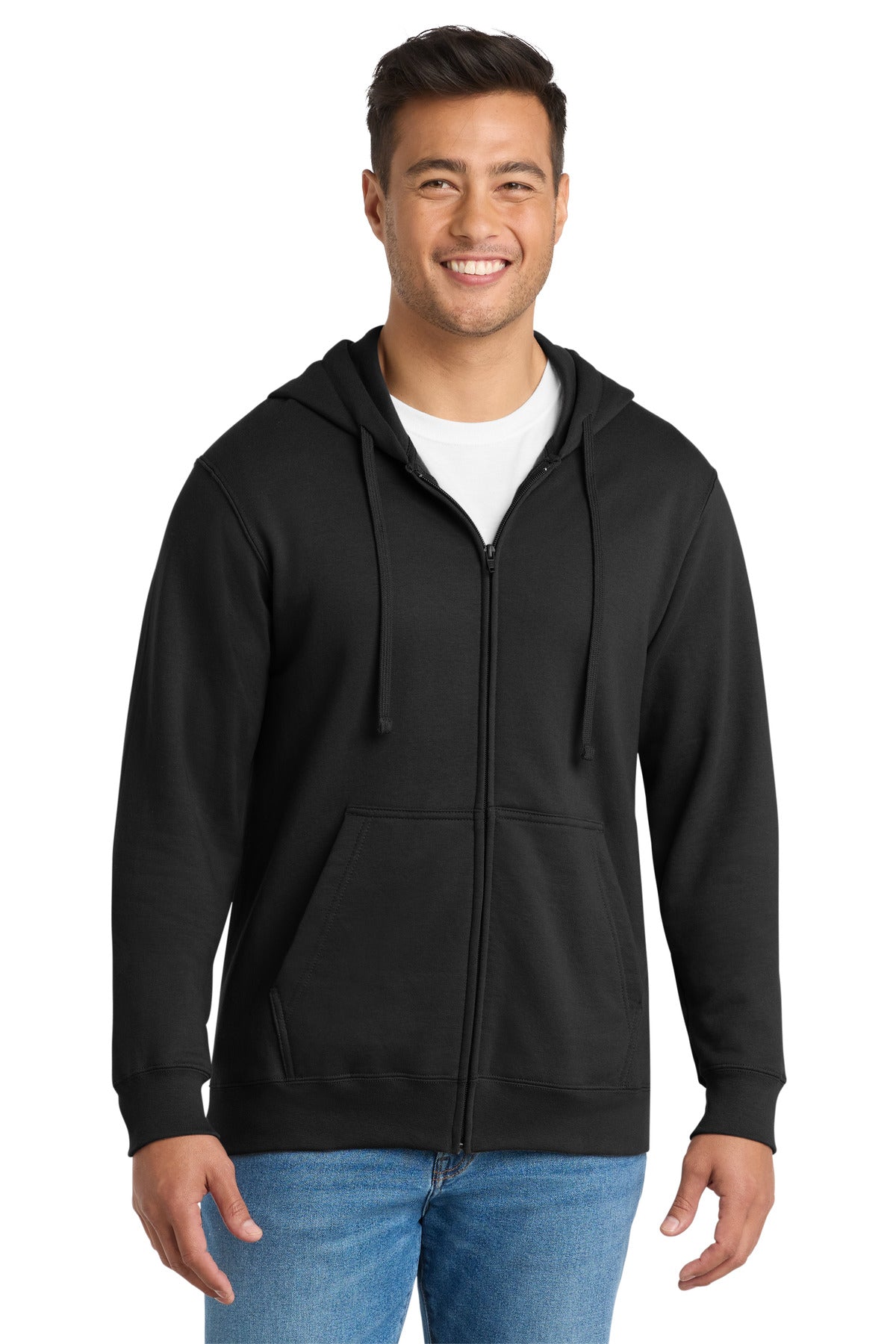 Port & Coâ„¢ Fan Favorite Fleece Full-Zip Hooded Sweatshirt. PC850ZH