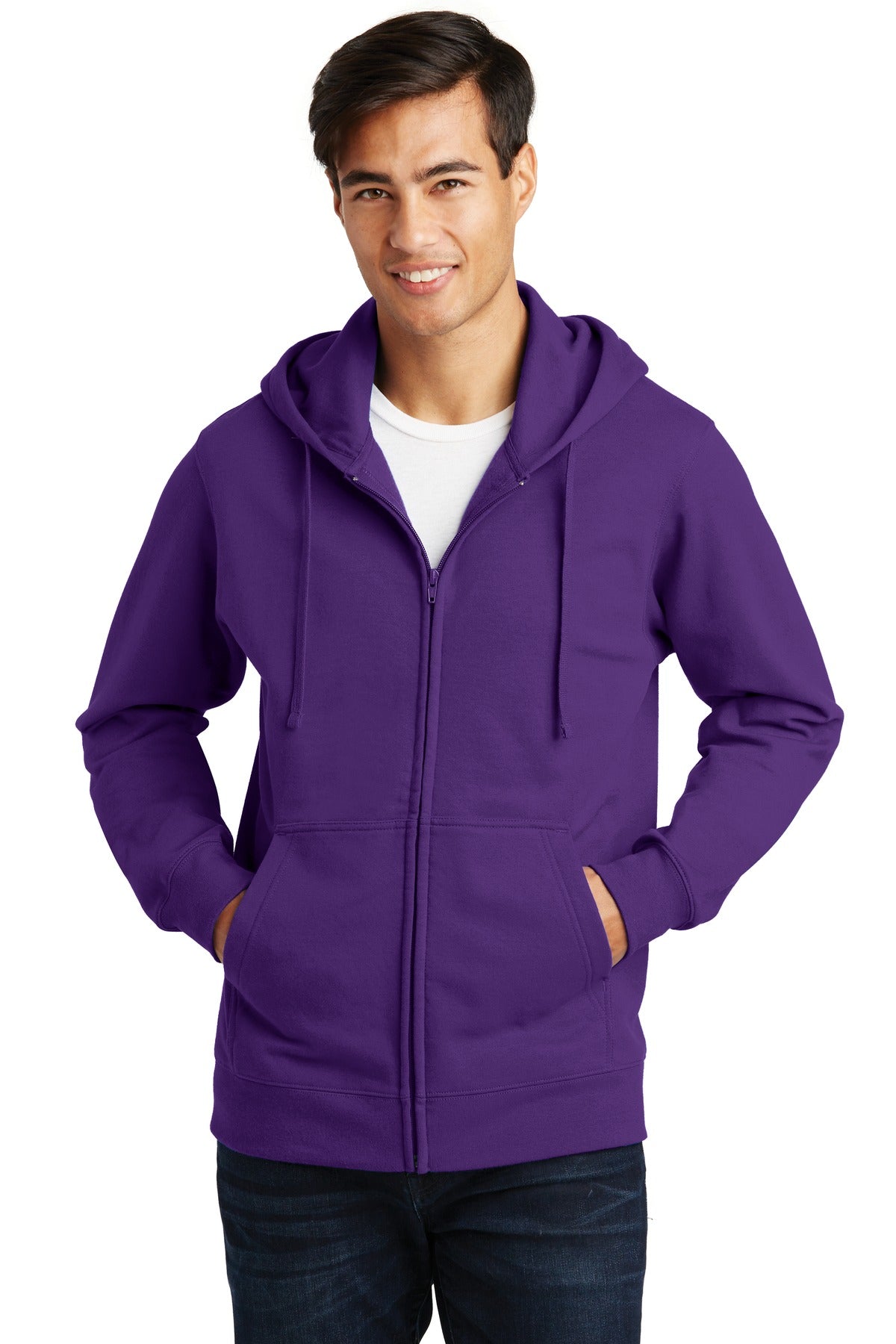 Port & Company? Fan Favorite Fleece Full-Zip Hooded Sweatshirt. PC850ZH