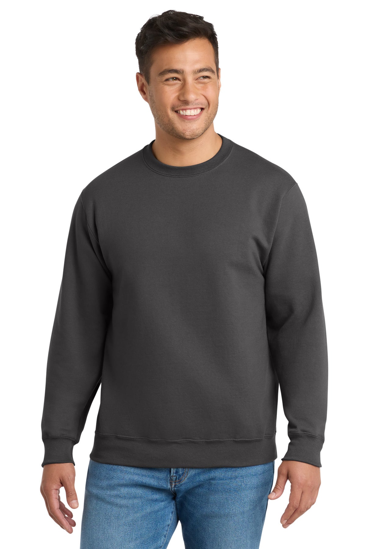Port & Coâ„¢ Tall Essential Fleece Crewneck Sweatshirt. PC90T