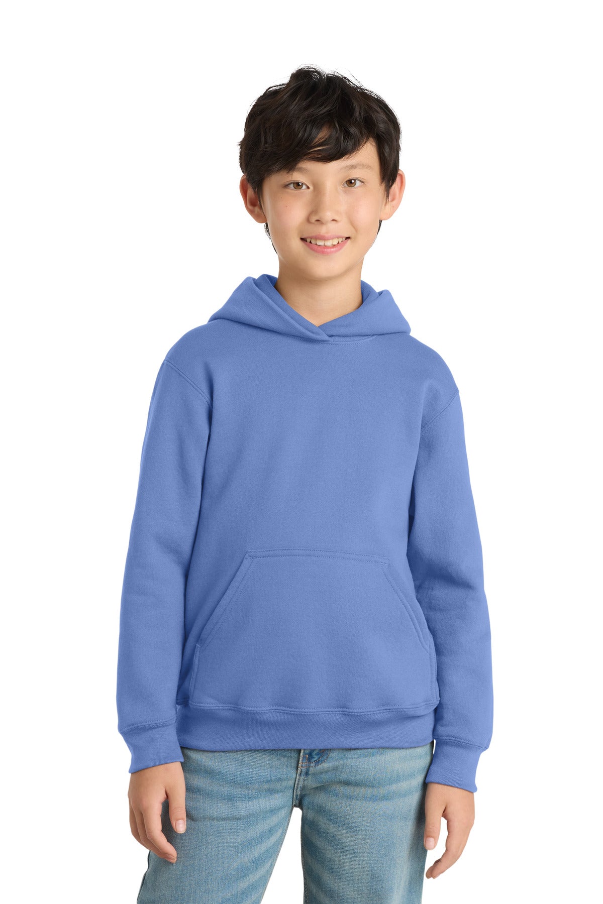 Port & Coâ„¢ Youth Core Fleece Pullover Hooded Sweatshirt.  PC90YH