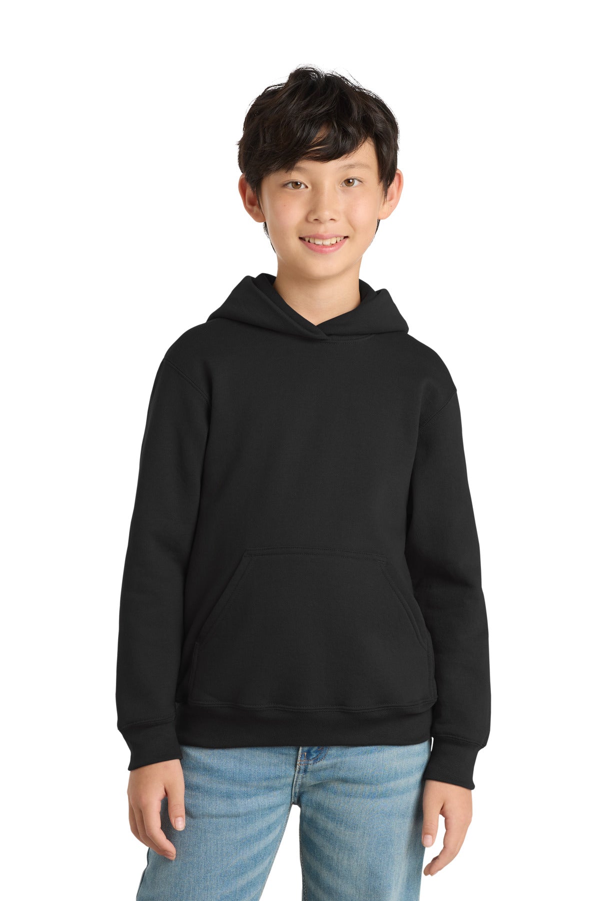 Port & Coâ„¢ Youth Core Fleece Pullover Hooded Sweatshirt.  PC90YH