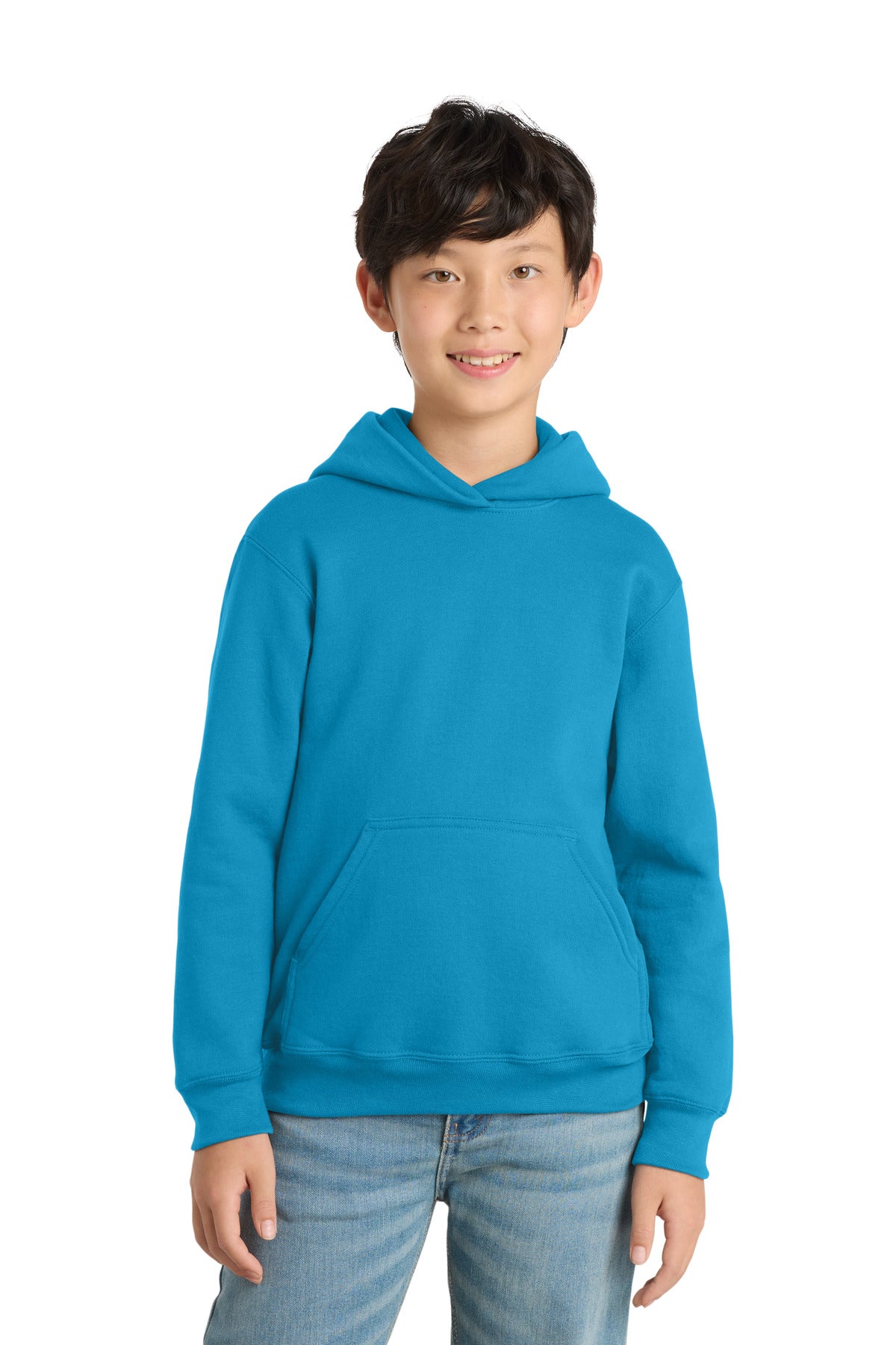 Port & Coâ„¢ Youth Core Fleece Pullover Hooded Sweatshirt.  PC90YH