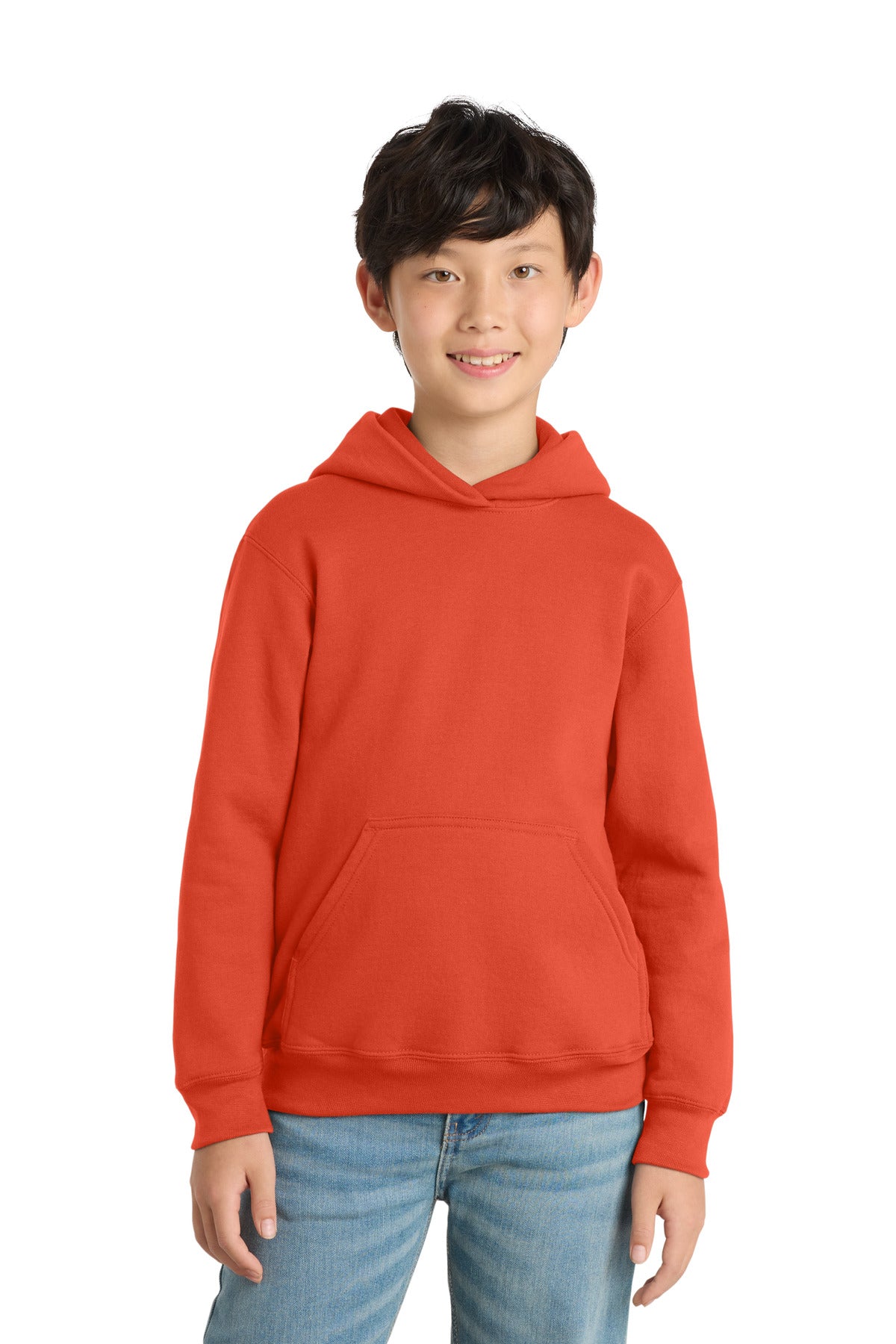 Port & Coâ„¢ Youth Core Fleece Pullover Hooded Sweatshirt.  PC90YH