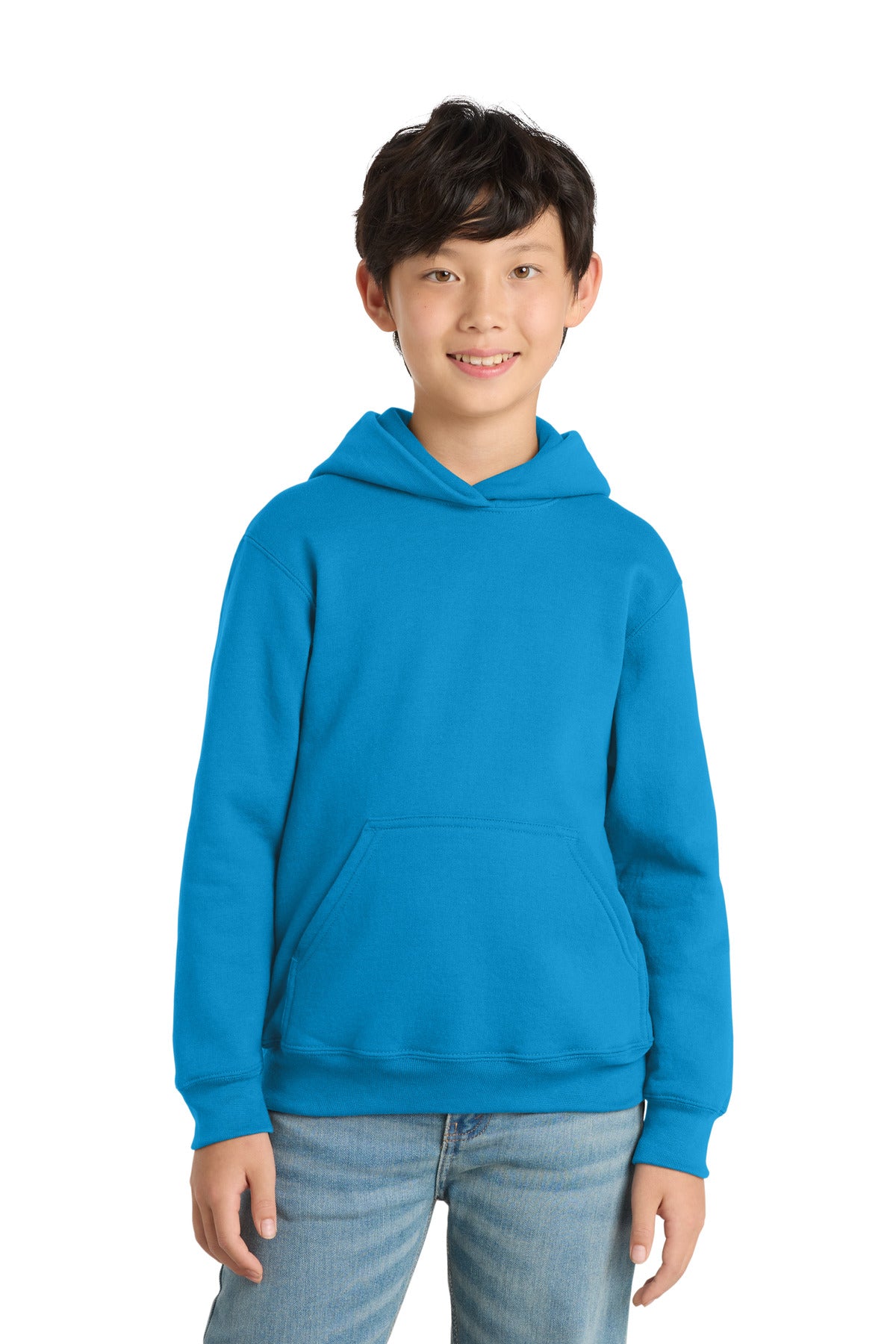 Port & Coâ„¢ Youth Core Fleece Pullover Hooded Sweatshirt.  PC90YH