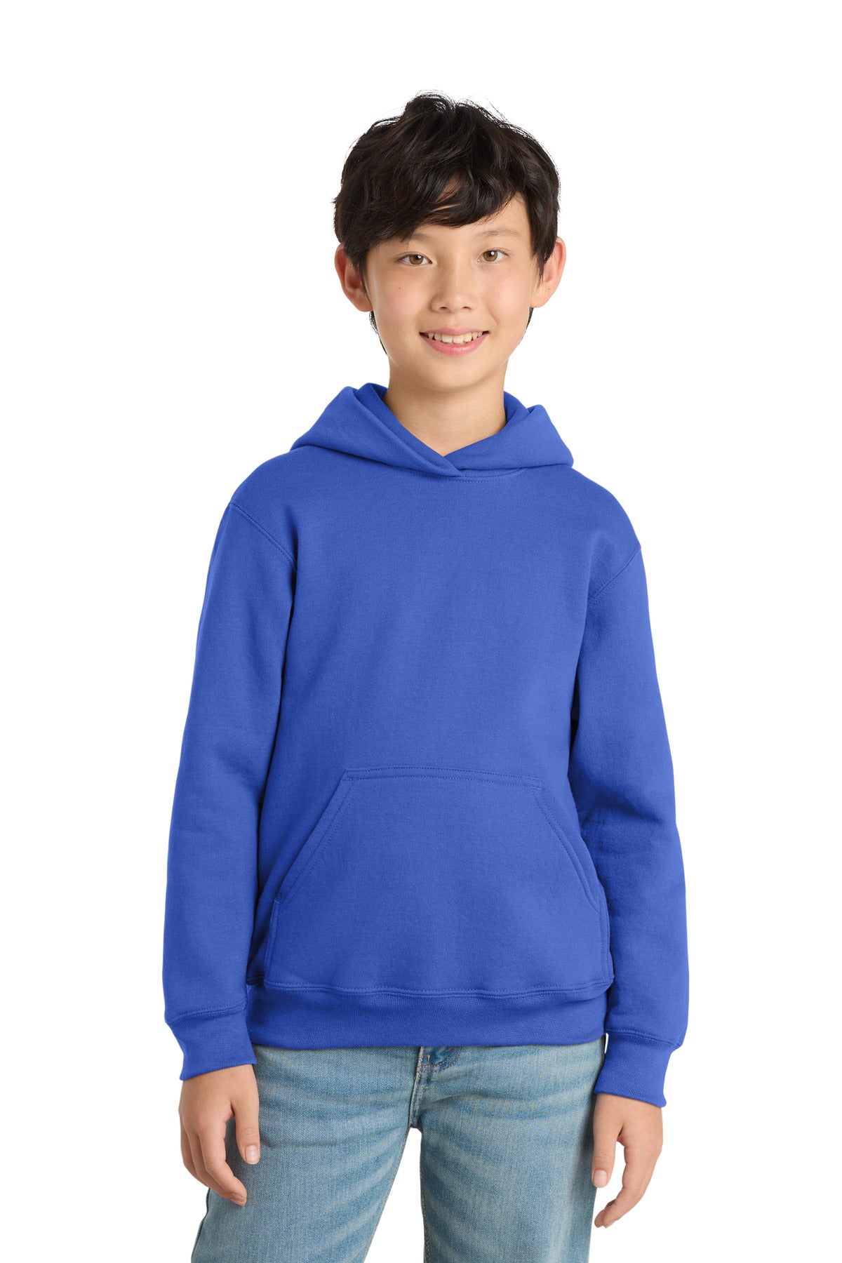 Port & Coâ„¢ Youth Core Fleece Pullover Hooded Sweatshirt.  PC90YH