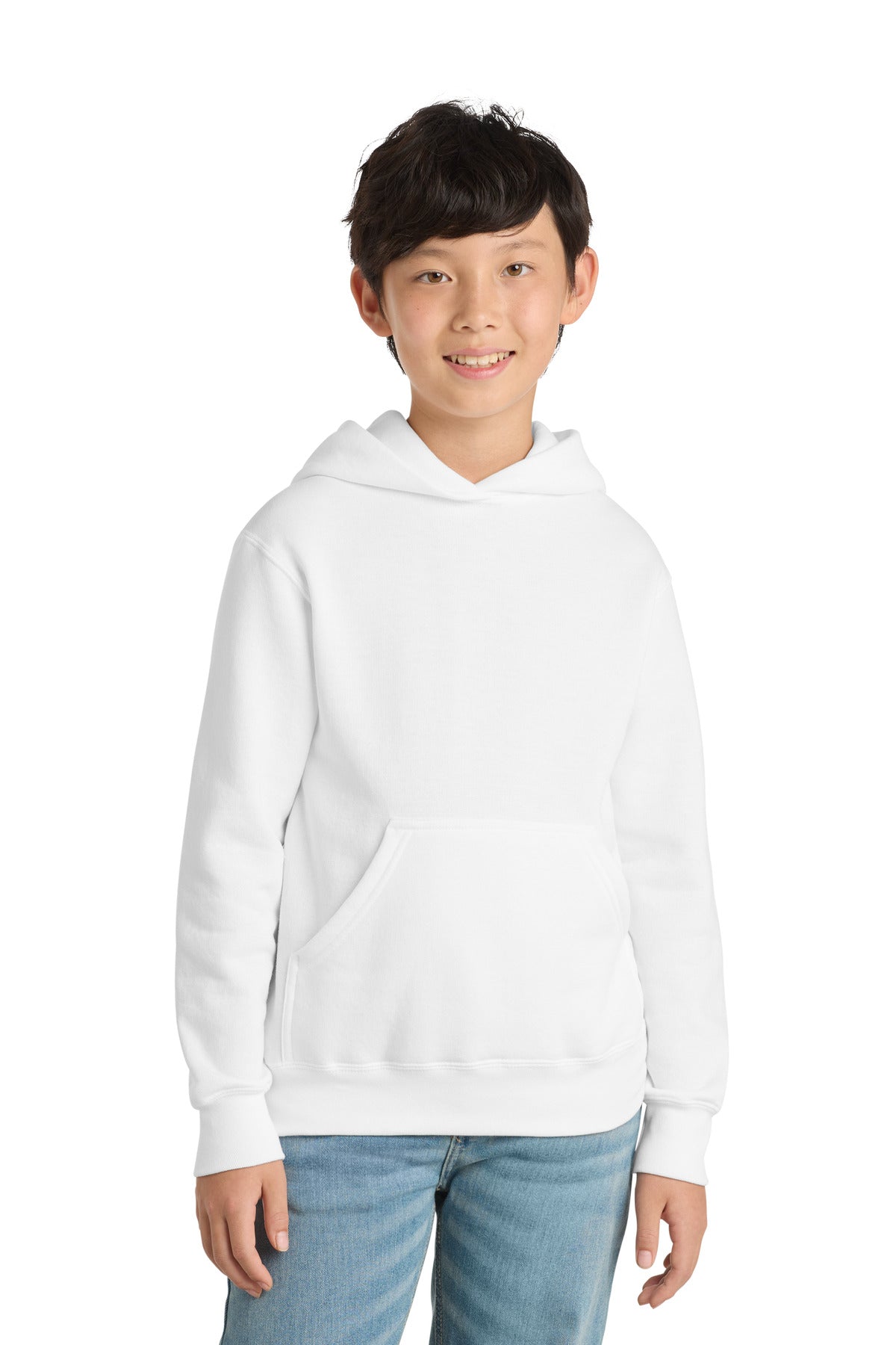 Port & Coâ„¢ Youth Core Fleece Pullover Hooded Sweatshirt.  PC90YH