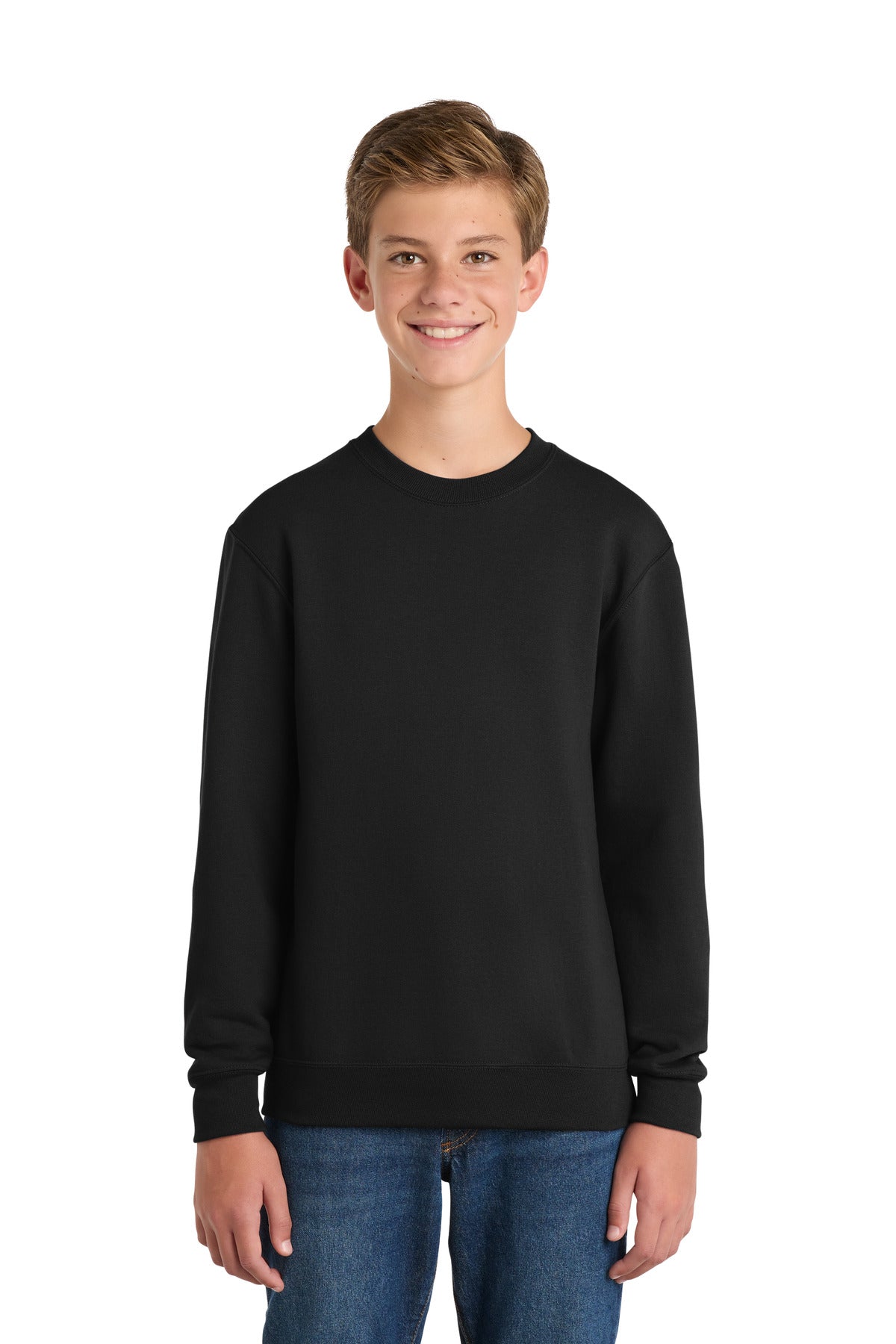 Port & Coƒ?› Youth Core Fleece Crewneck Sweatshirt.  PC90Y