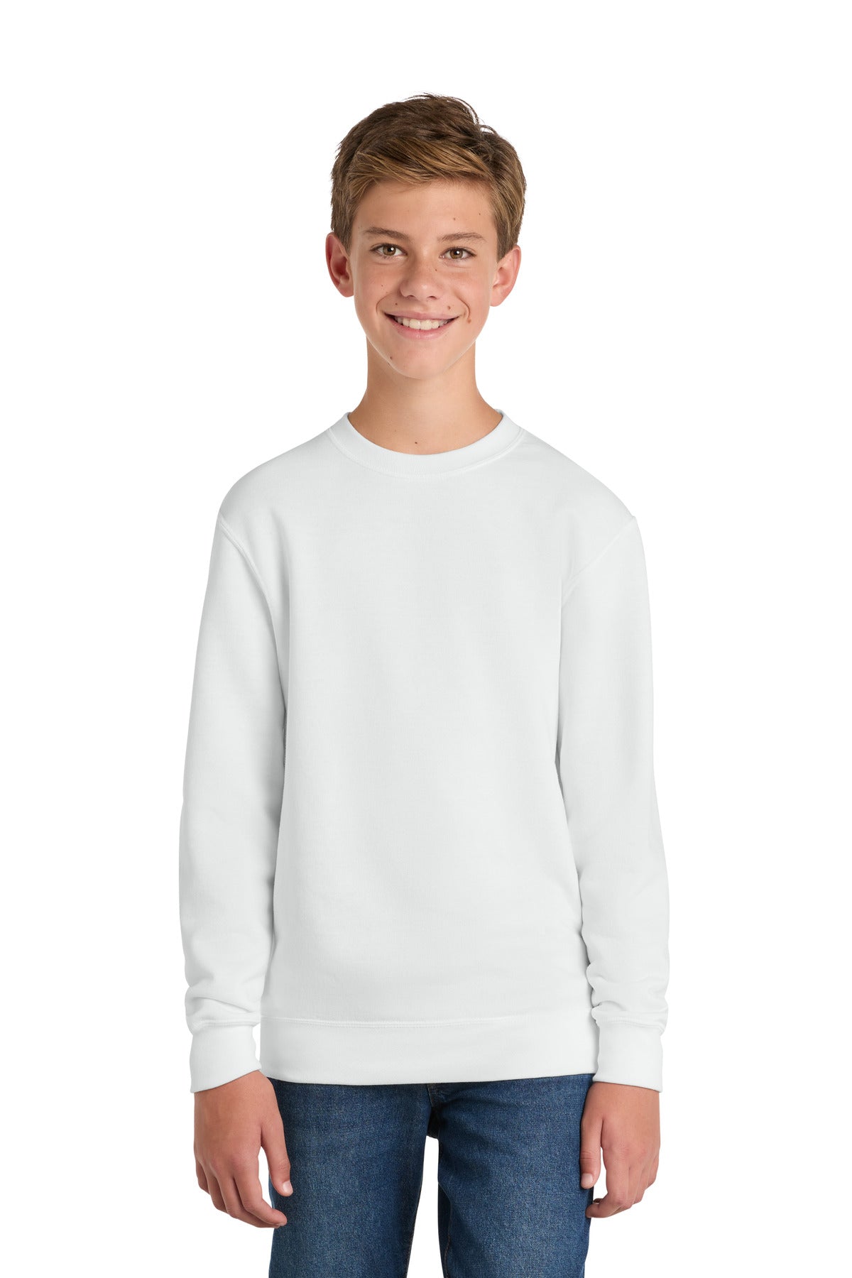 Port & Coƒ?› Youth Core Fleece Crewneck Sweatshirt.  PC90Y