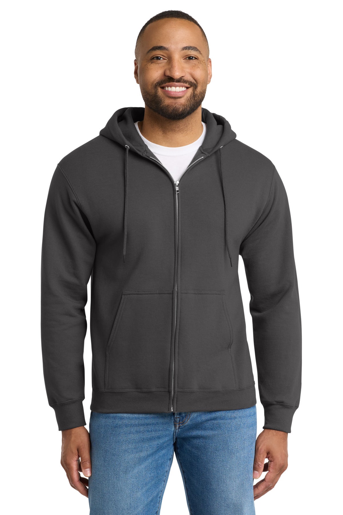 Port & Coâ„¢ Tall Essential Fleece Full-Zip Hooded Sweatshirt. PC90ZHT